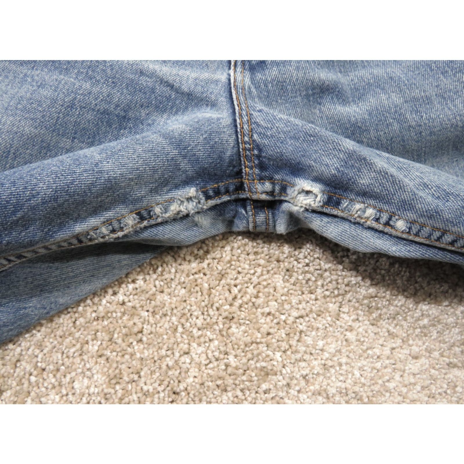 Levi's VINTAGE Levi's 550 Jeans Denim Relaxed Slim 14 Regular 32x30 Blue Womens Tapered Straight 1997 USA Size 36" / US 14 / IT 50 - 4 Thumbnail