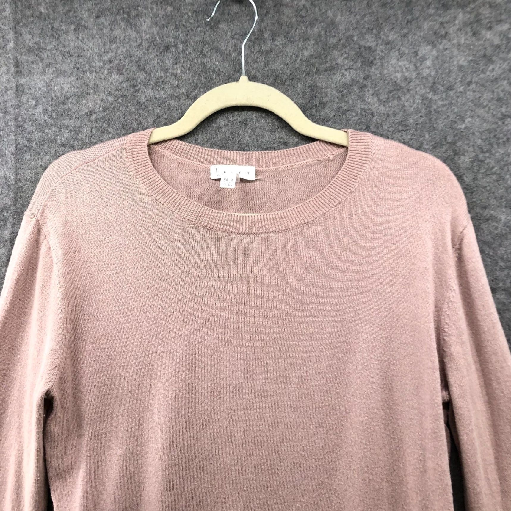 Vintage VINTAGE Leith Bell Sleeve Sweater Womens S Blush Pink Wool Blend Crewneck Knit Size S / US 4 / IT 40 - 3 Thumbnail