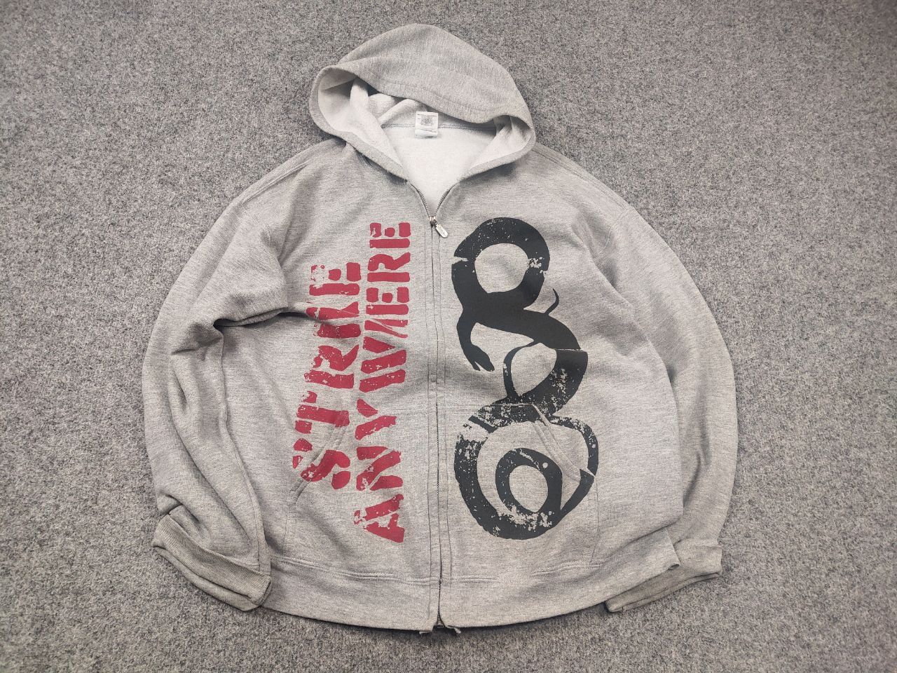 Band Tees Vintage Y2K Strike Anywhere Zip up Hoodie Punk Emo Band Erd Size US L / EU 52-54 / 3 - 2 Thumbnail