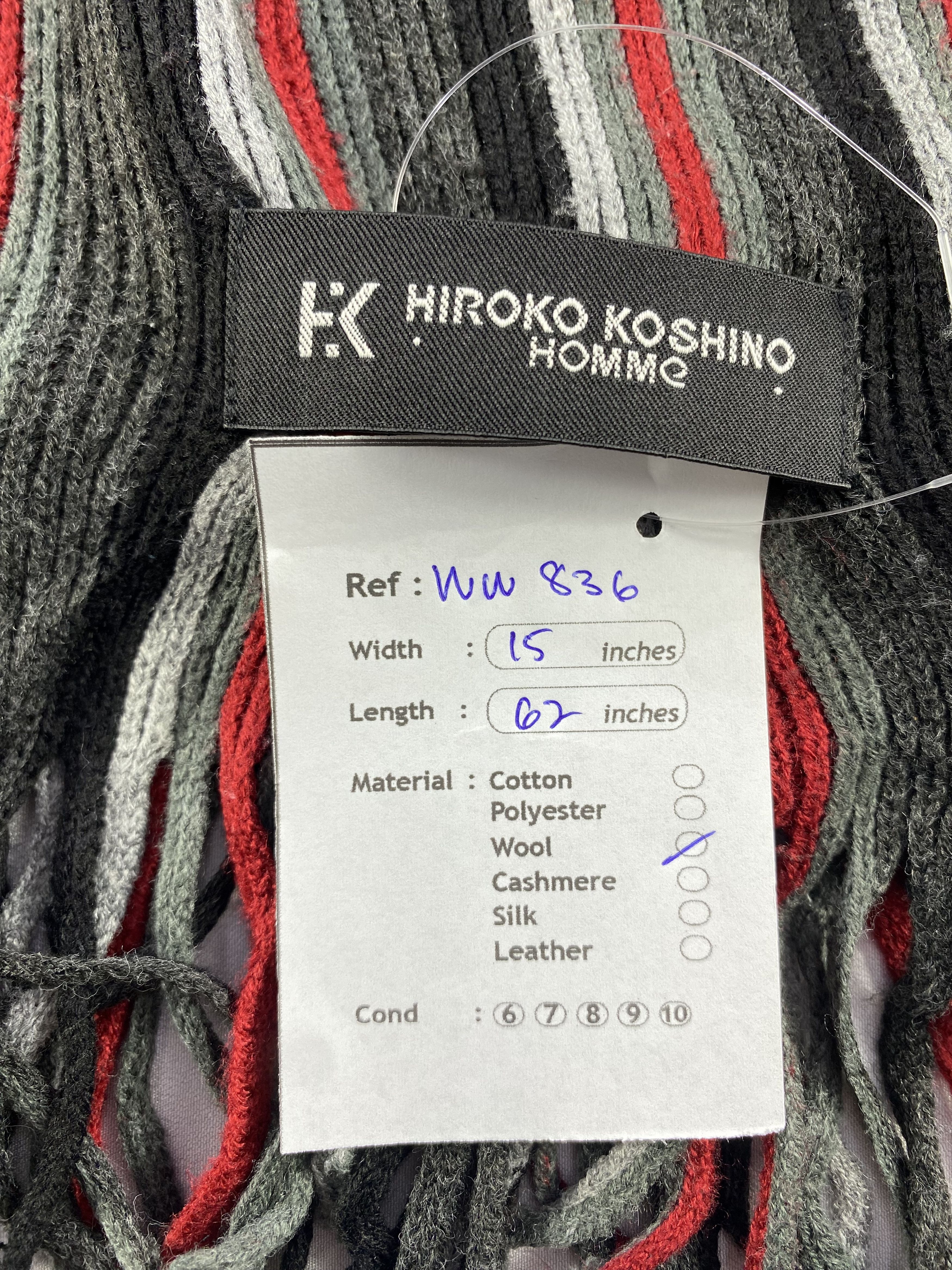 Hiroko Koshino Homme × Vintage Hiroko Koshino Homme Scarf / Muffler / Neckwear Size ONE SIZE - 5 Thumbnail