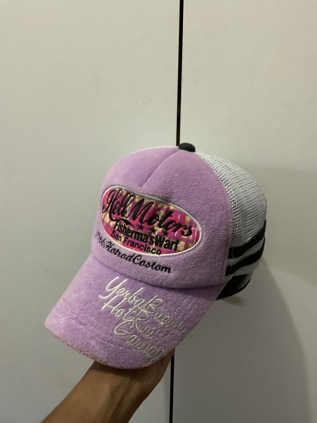 Japanese Brand Hell Motor Fisherma’sWarf Hot Rod Trucker hat Cap Size ONE SIZE - 2 Thumbnail