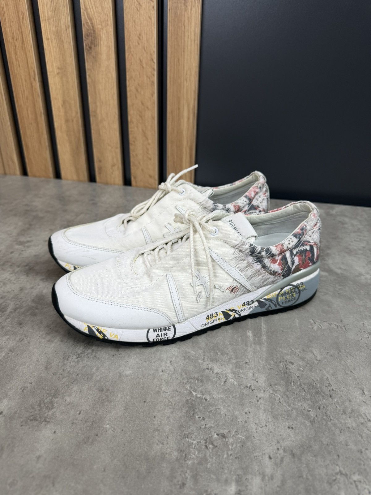 Premiata Premiata Low Top Sneakers White Size 40 Size US 7 / EU 40 - 2 Thumbnail