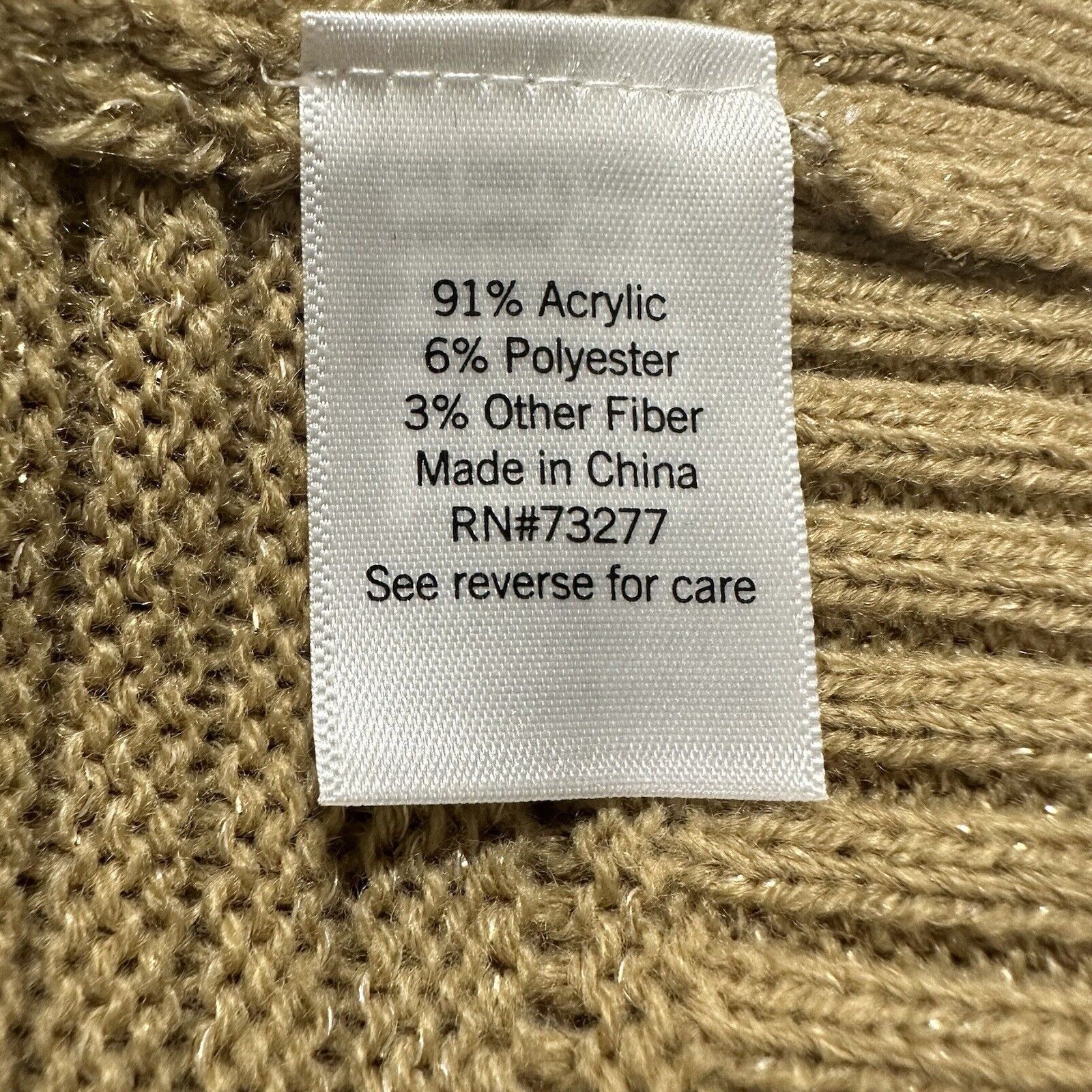 Nine West Nine West Small Glitter Sweater Beige Pullover Long Sleeve Size S / US 4 / IT 40 - 4 Thumbnail