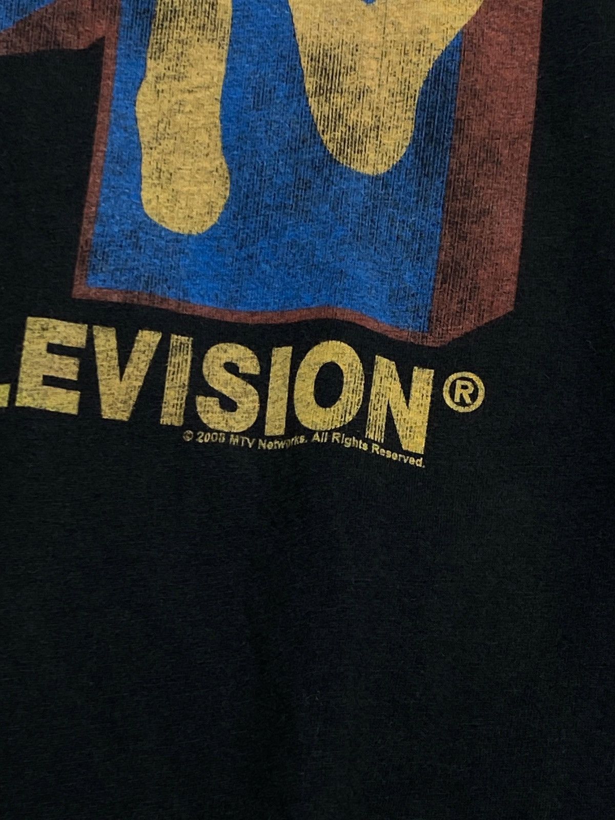 Mtv 2008 Vintage MTV Big Logo MTV Deep Brown T Shirt Size US L / EU 52-54 / 3 - 3 Thumbnail