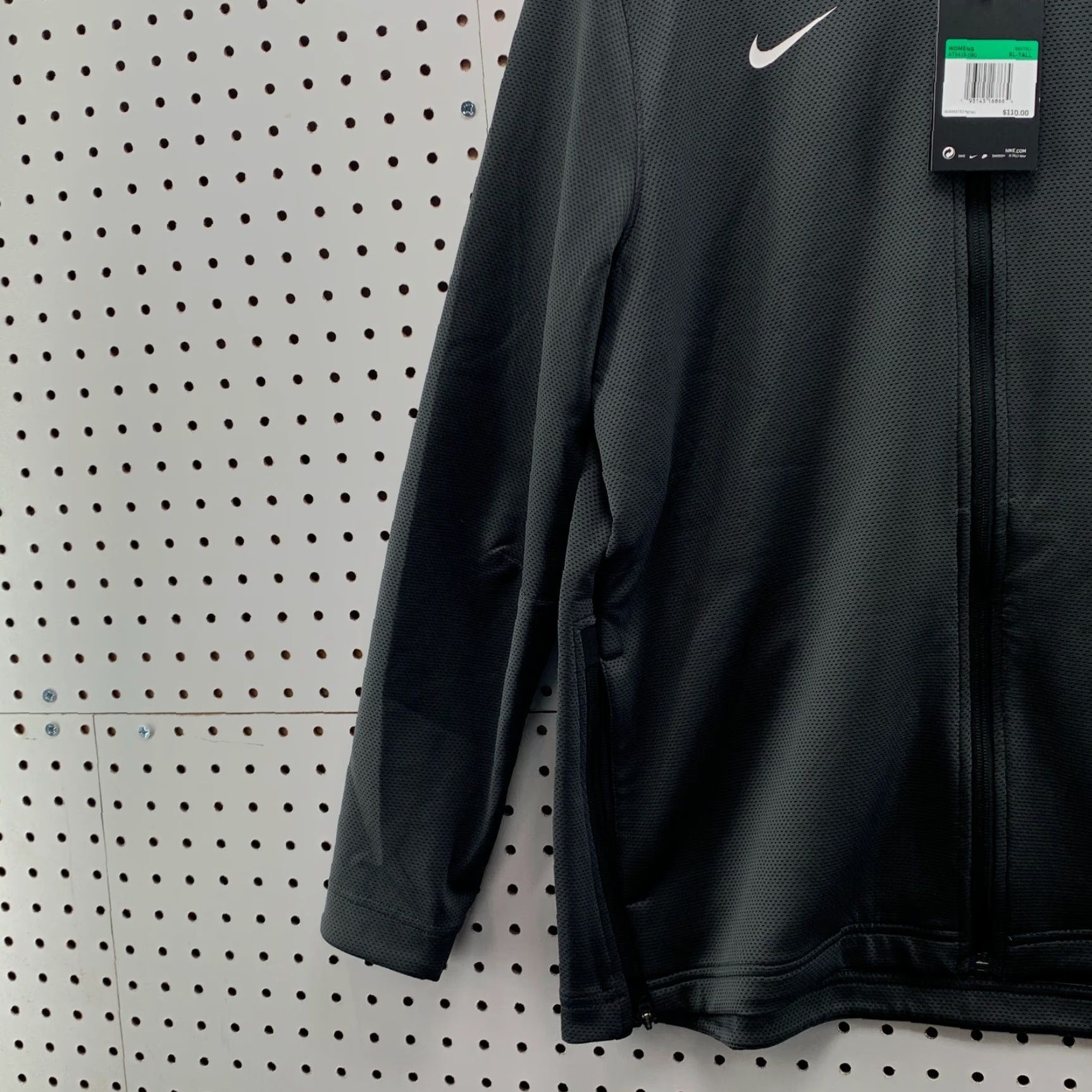 Nike VINTAGE Nike Dri Fit Active Jacket Womens Tall XL Gray NWT 110 Size XL / US 12-14 / IT 48-50 - 3 Thumbnail