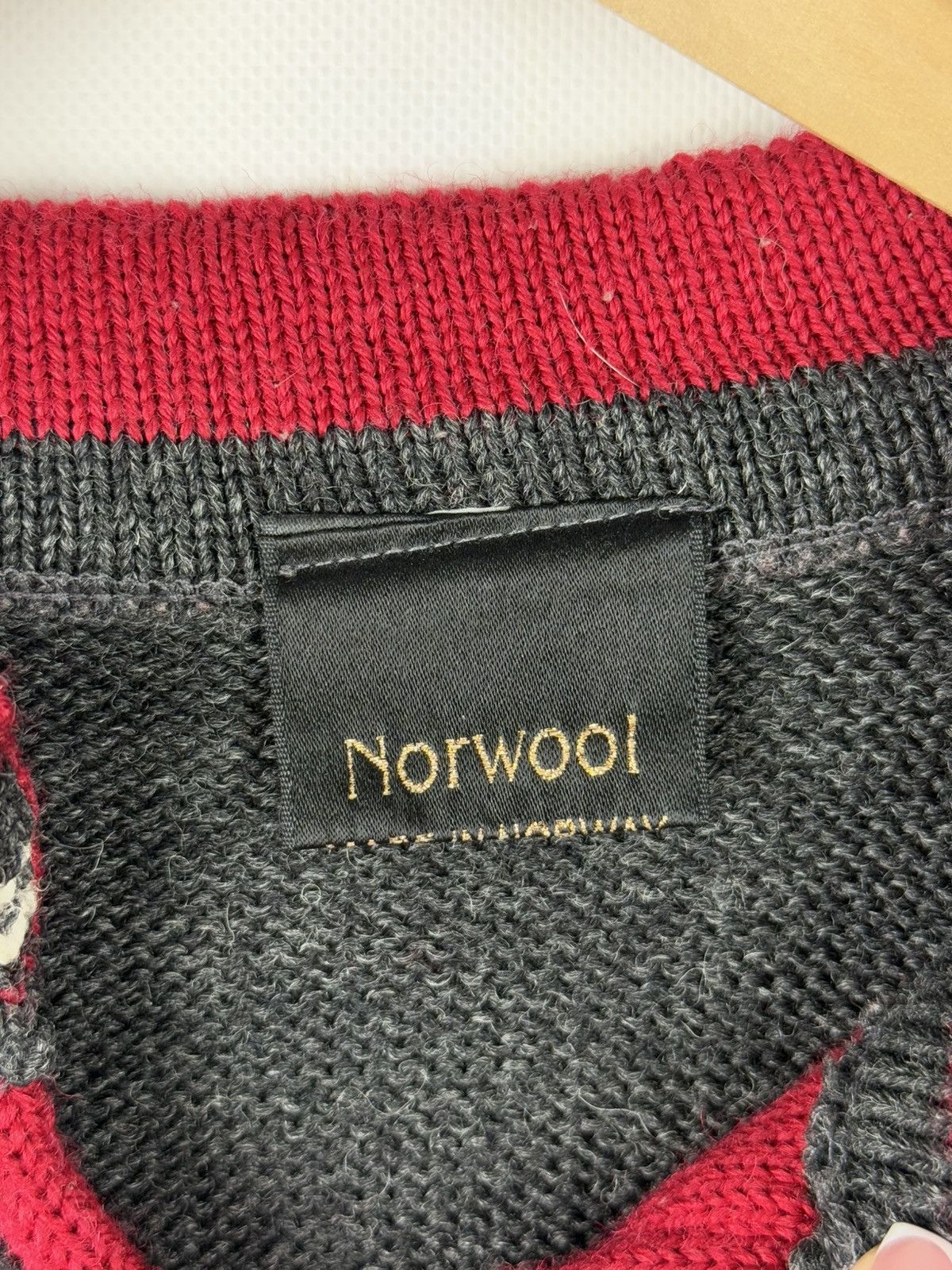 Norwool Norwool Men’s Vintage Knitted Wool Nordic Sweater Pullover Size US L / EU 52-54 / 3 - 10 Thumbnail
