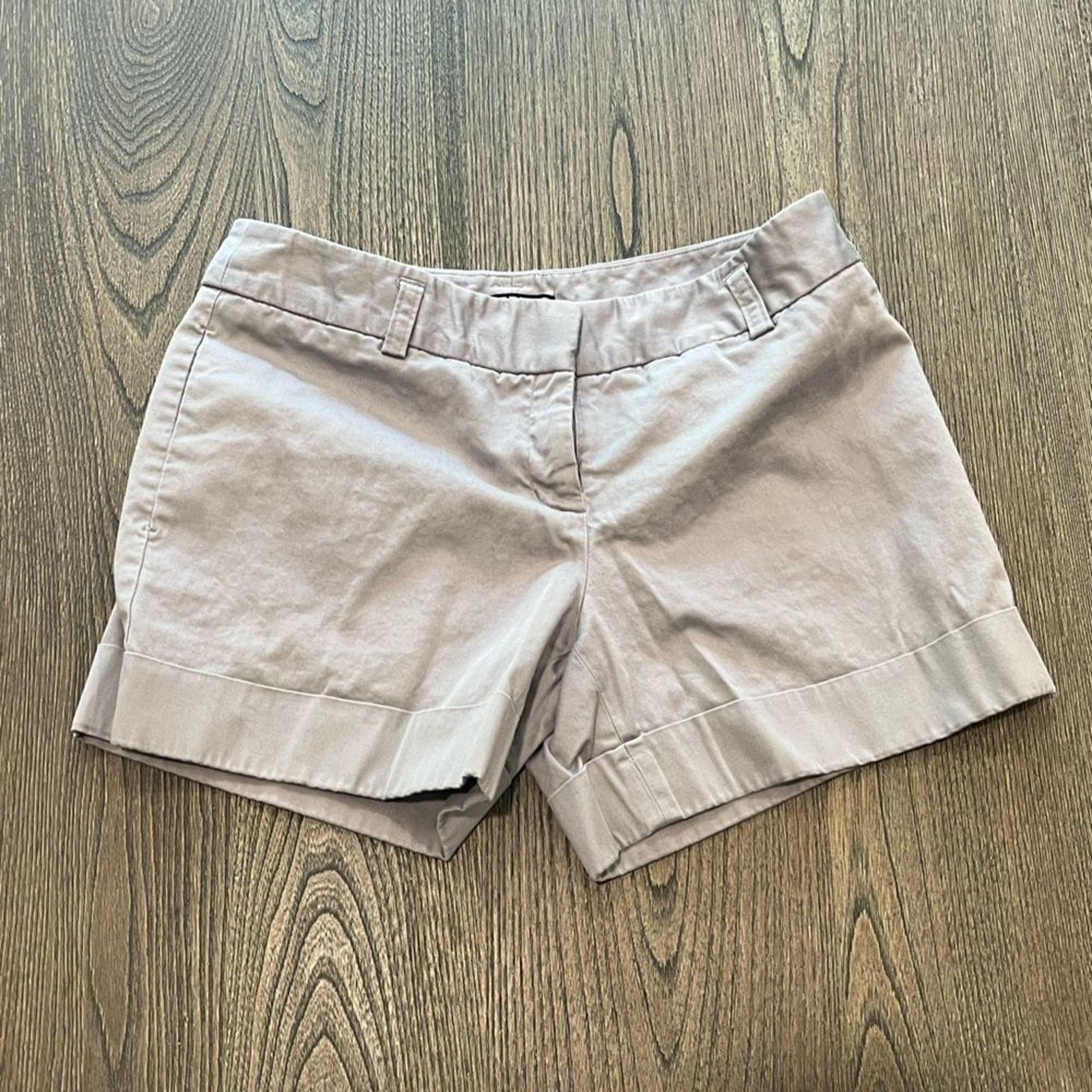 Vintage Express Cotton Khaki Shorts Midi Casual Size 2 Size 26" / US 2 / IT 38 - 1 Thumbnail