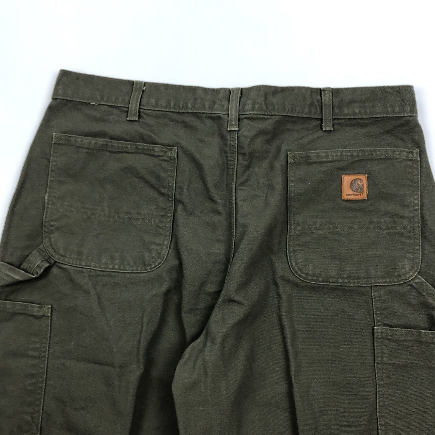 Carhartt VINTAGE Carhartt Pants Mens 38x34 Carpenter Green Dungaree 5-Pocket Cement? Size US 38 / EU 54 - 4 Thumbnail