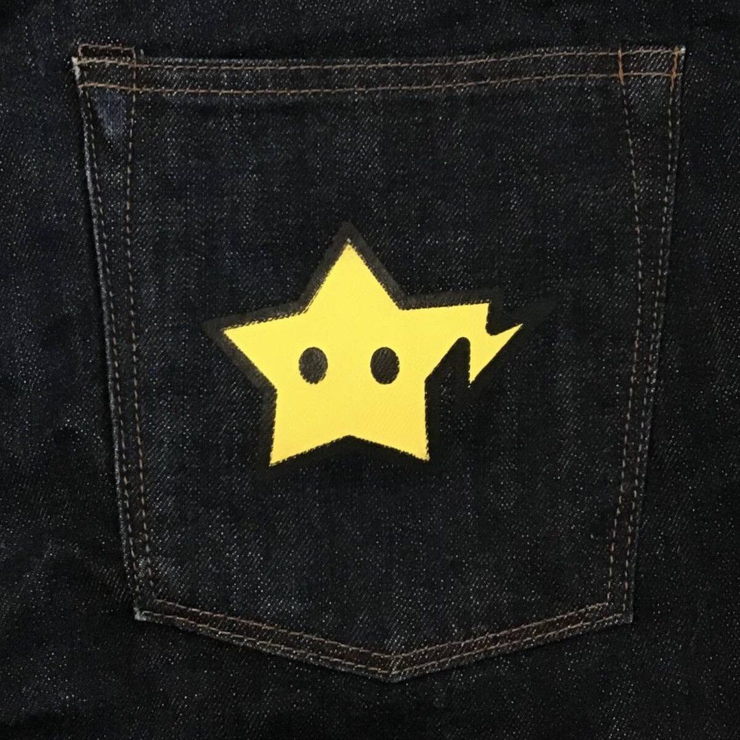 Bape BAPE STA Denim Pants a bathing ape star NIGO BAPESTA ★size L Size US 34 / EU 50 - 5 Thumbnail