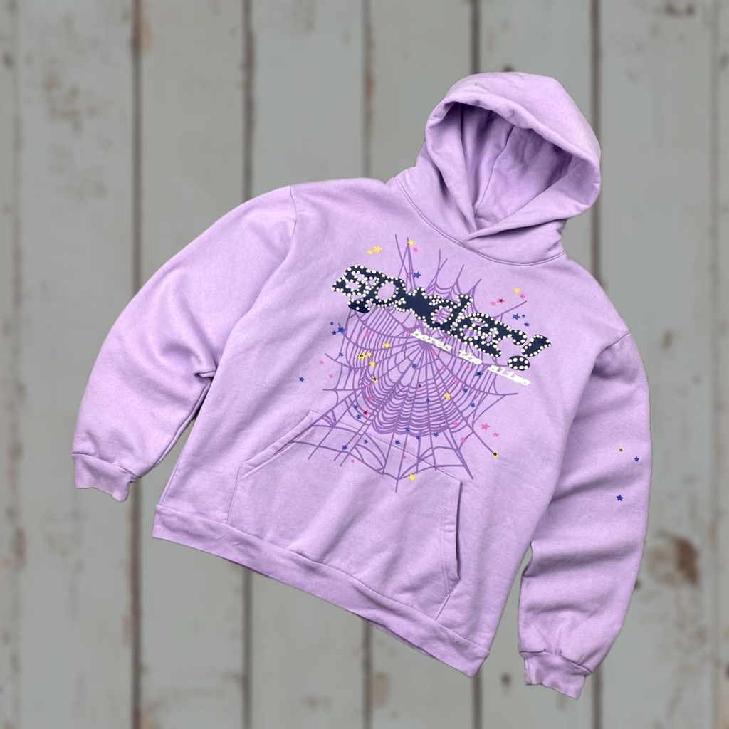 Sacai Sp5der Acai Hoodie Men XL Purple Size US XL / EU 56 / 4 - 1 Thumbnail