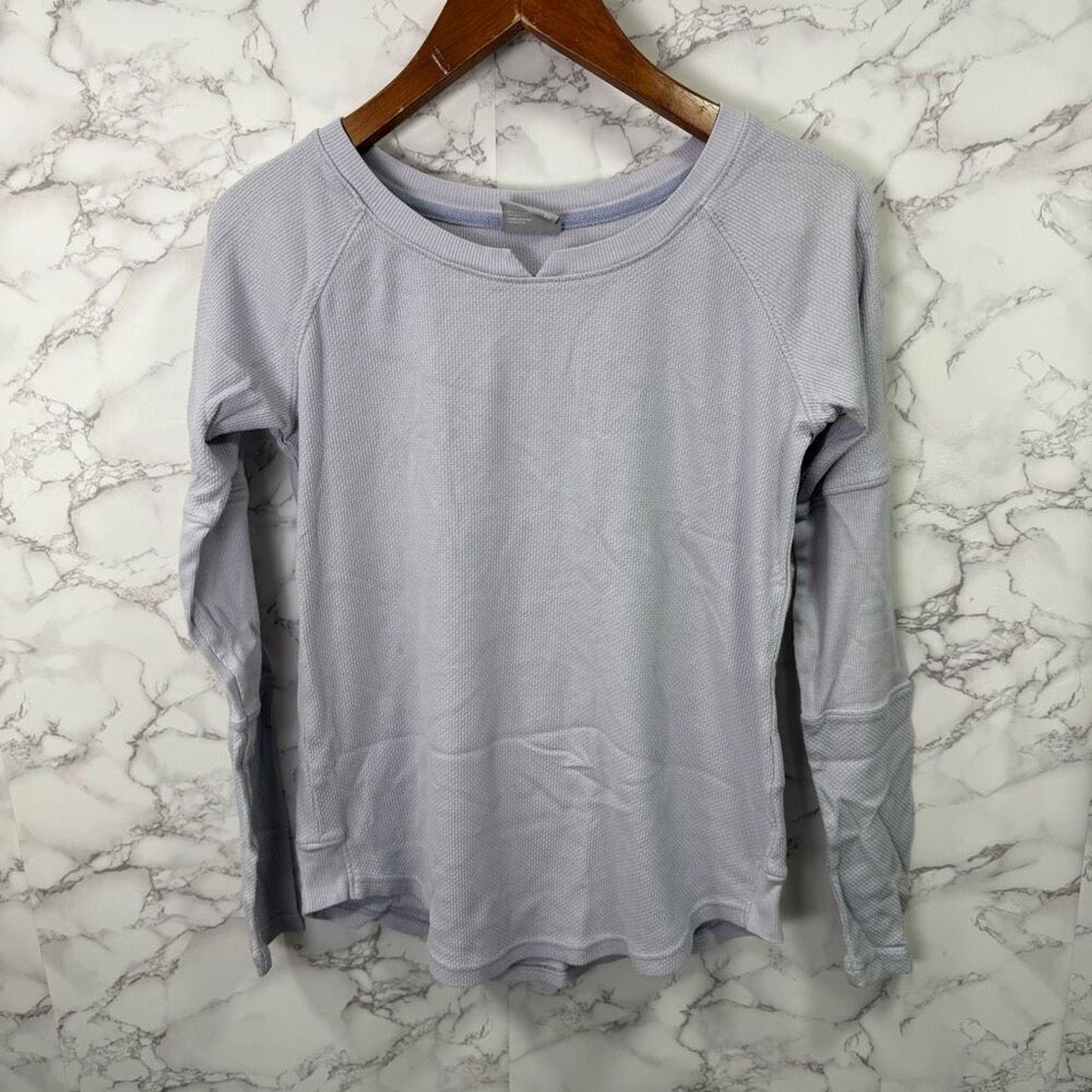 Columbia Columbia Waffle Knit Thermal Shirt sz XS Lilac # G381 Size XS / US 0-2 / IT 36-38 - 2 Thumbnail
