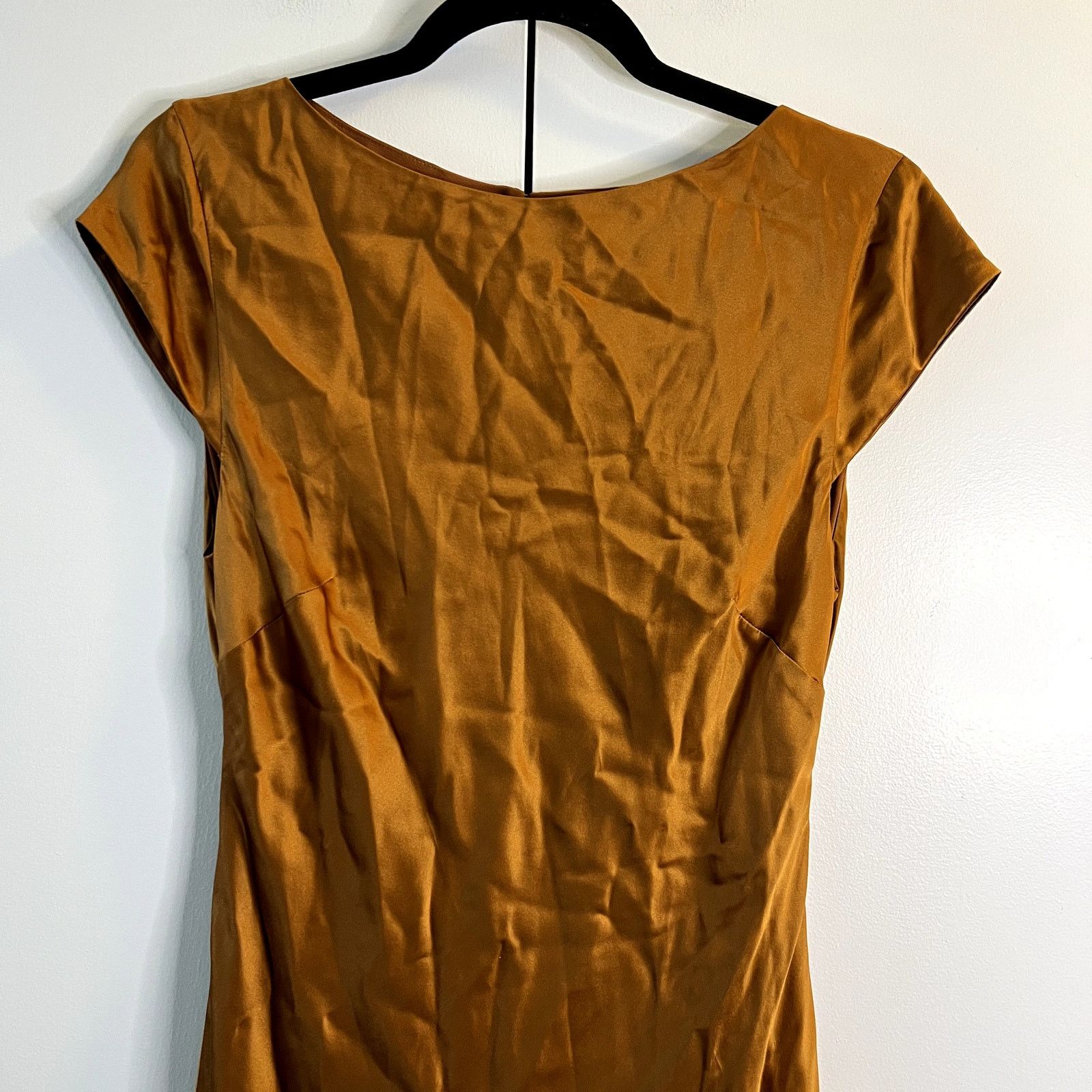 Reformation Reformation Niamh Silk Dress Copper Gold Size 8 100% Size M / US 6-8 / IT 42-44 - 2 Thumbnail