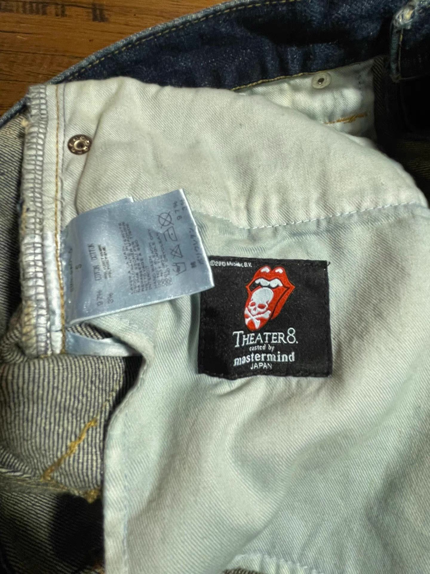 Mastermind Japan Mastermind Japan Stone Collab Blue Washed Jeans Ｑ25 Size US 32 / EU 48 - 4 Thumbnail