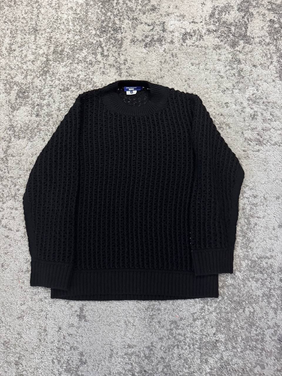 Junya Watanabe Junya Watanabe AW23 Black Open Cable Knit Sweater Size US M / EU 48-50 / 2 - 1 Thumbnail