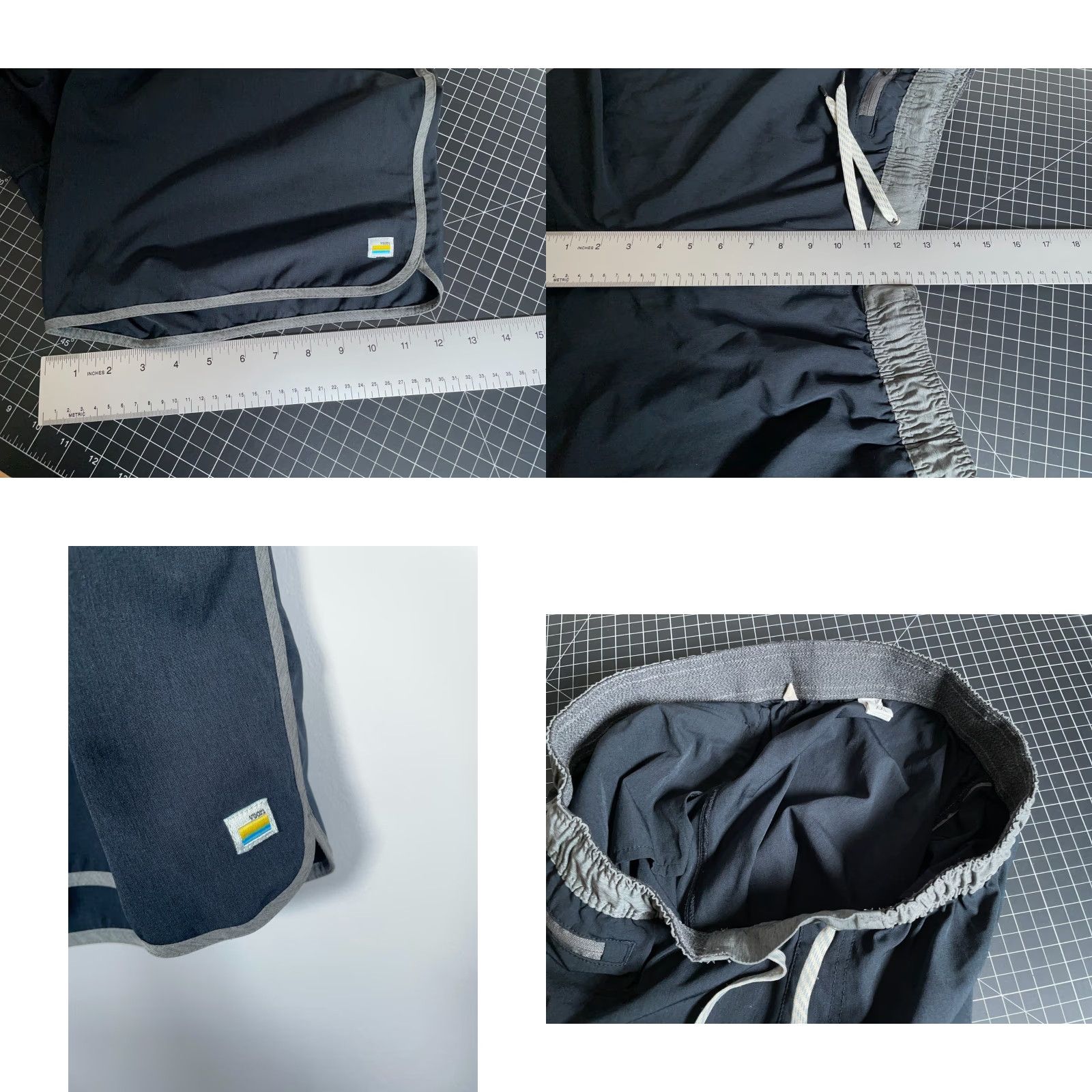 Vuori Vuori Banks Shorts Men's 2XL Black Drawstring Inseam 7" V330 Athletic Casual Activewear Elastic Waist Pockets Cotton Polyester Cotton Blend Short Size US 34 / EU 50 - 8 Thumbnail