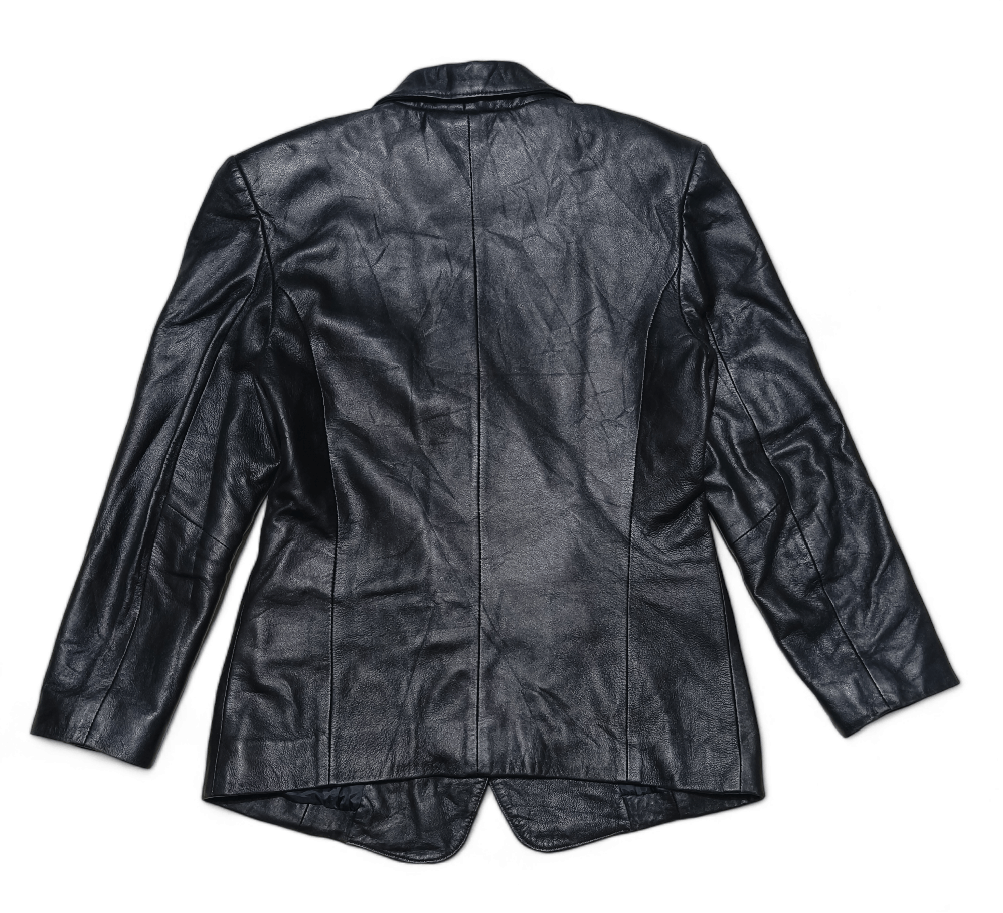 Other Vintage Women's LOOK FASHION Sheepskin Leather Blazer Jacket Size M / US 6-8 / IT 42-44 - 6 Thumbnail