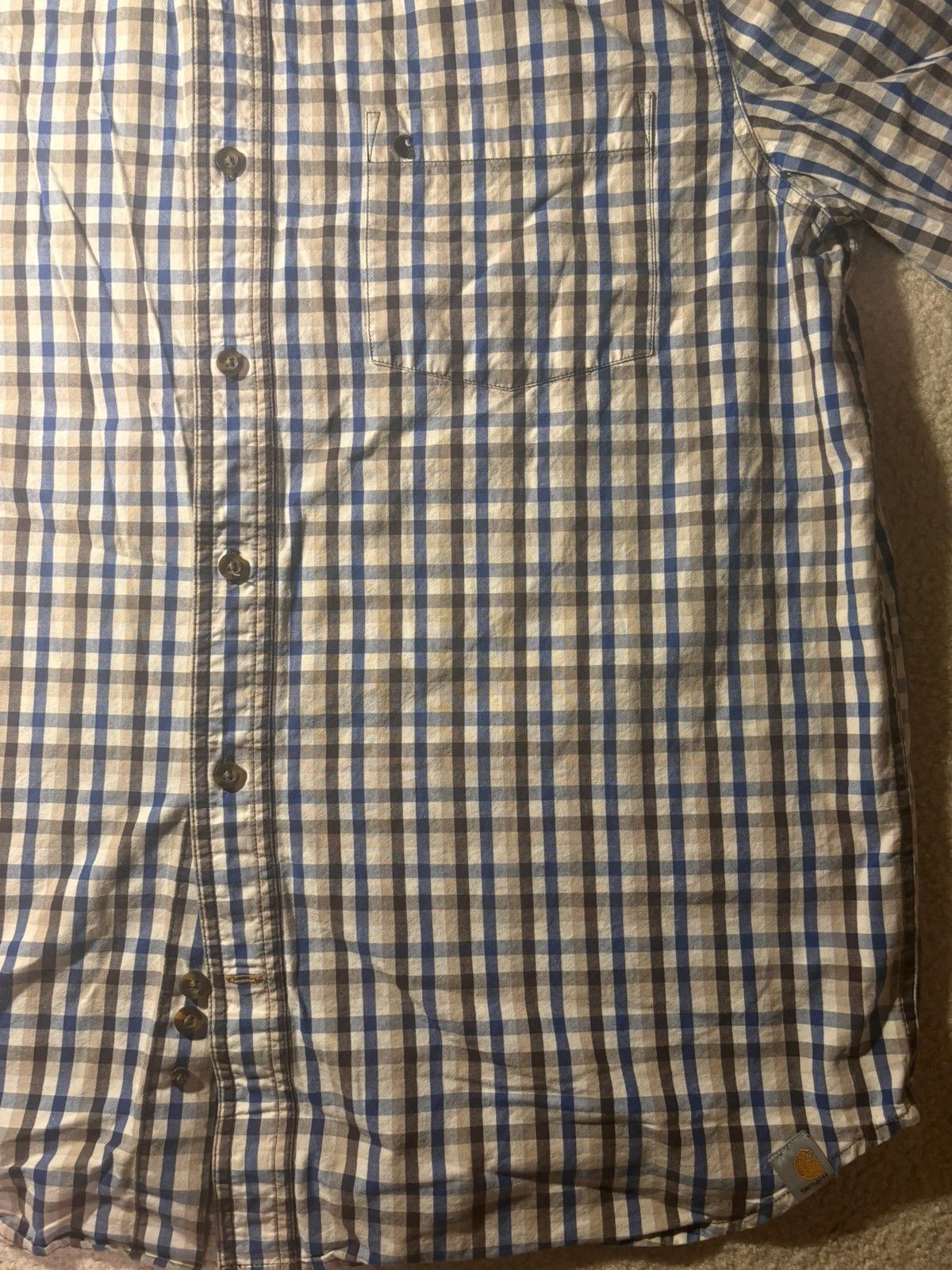 Carhartt Carhartt Essential Plaid Shirt Men's Short Sleeve XL Size US XL / EU 56 / 4 - 4 Thumbnail