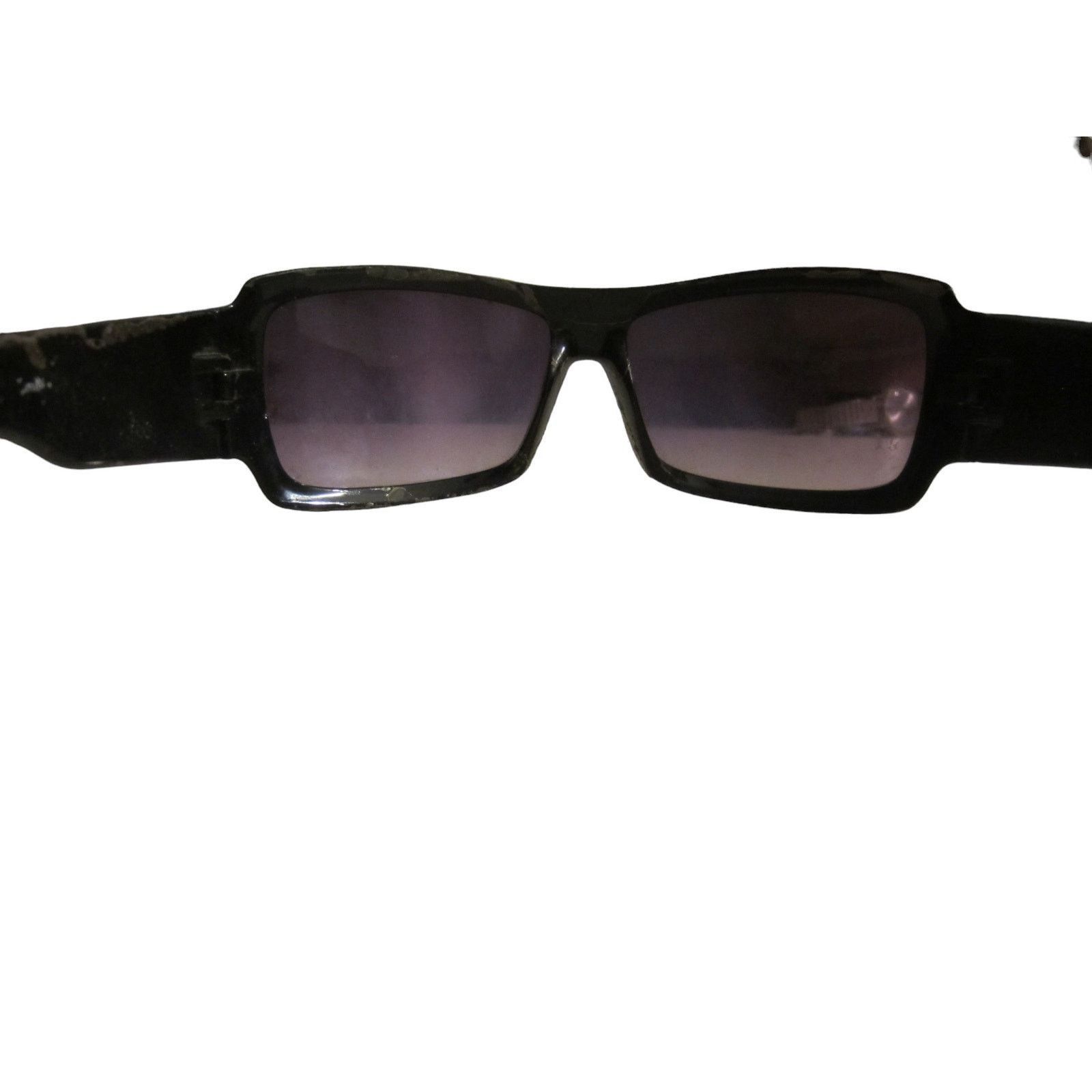Vintage Y2K Streetwear Black Dragon Print Wrap Sunglasses Unisex Size ONE SIZE - 8 Thumbnail