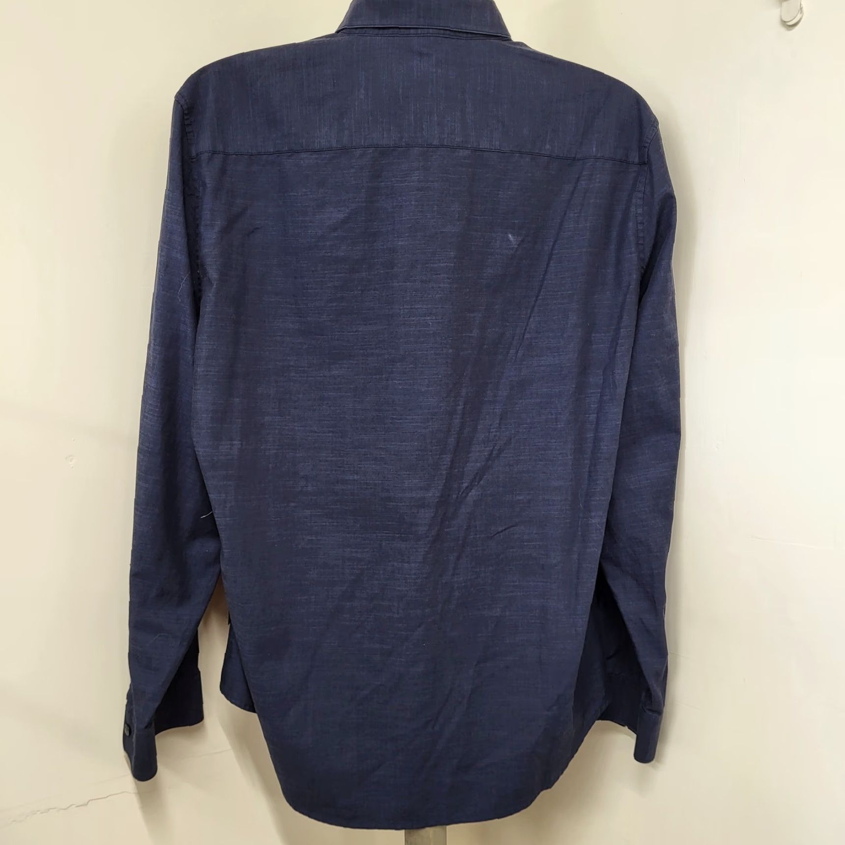 Calvin Klein Calvin Klein Shirt Men’s XL/TG Blue Slim Fit Two Front Pocket Button-Down 90s City Classic Designer Size US XL / EU 56 / 4 - 5 Thumbnail