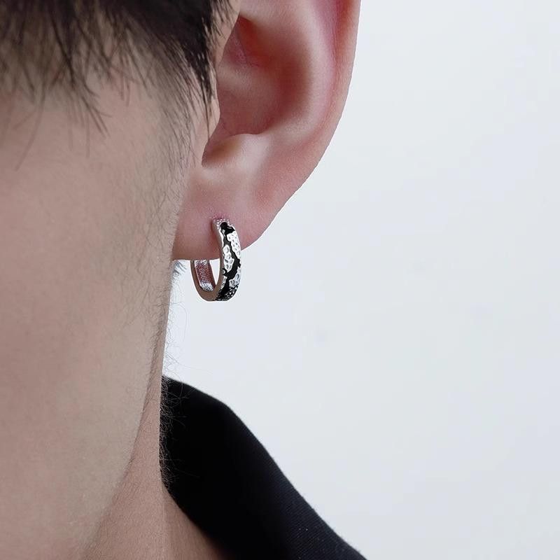 Jewelry × Sterling Silver One pairs Vintage Earrings Gothic Punk Chrome Jewelry Spike Size ONE SIZE - 4 Thumbnail