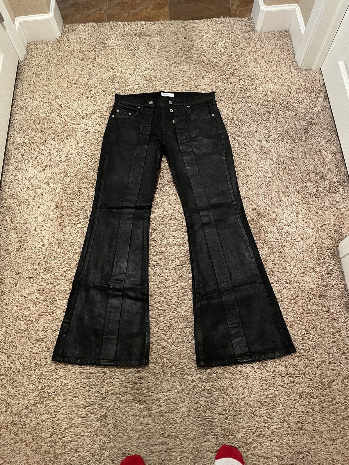 パンツ no mass prod 01GLM flare jeans Designer × Japanese Brand No Mass Prod 02 “GLEAM” Flared