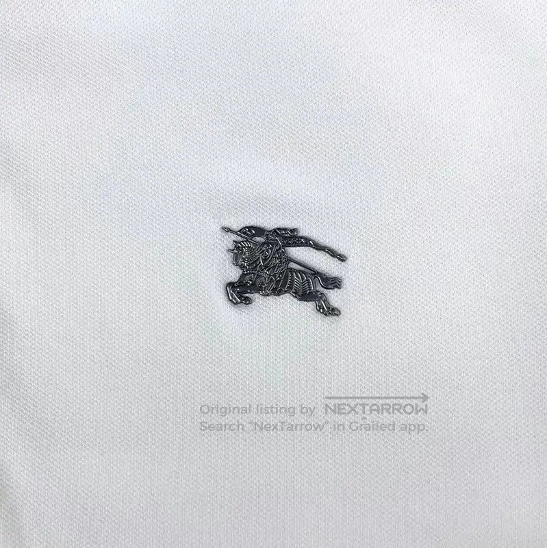 Burberry Burberry Women's White Cotton Short Sleeve Polo. Size M / US 6-8 / IT 42-44 - 4 Thumbnail