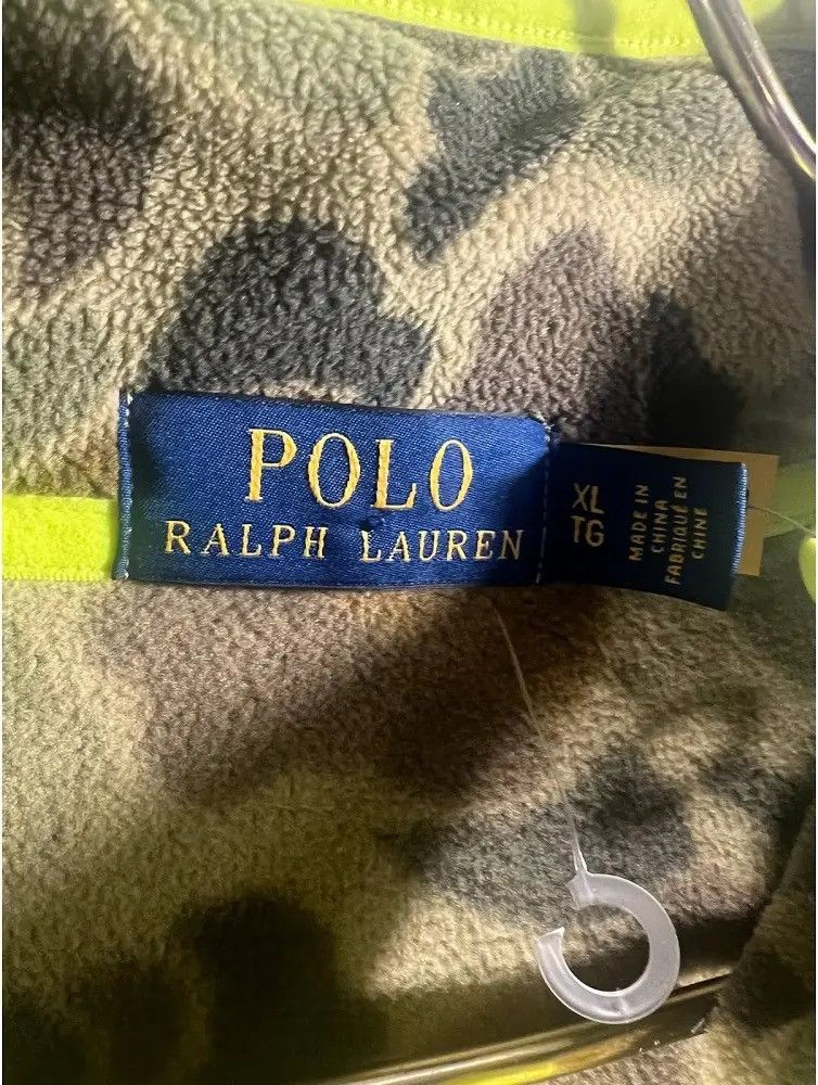 Polo Ralph Lauren Mens Polo Ralph Lauren Camo Fleece Pullover Voyager Quarter Size US XL / EU 56 / 4 - 4 Thumbnail