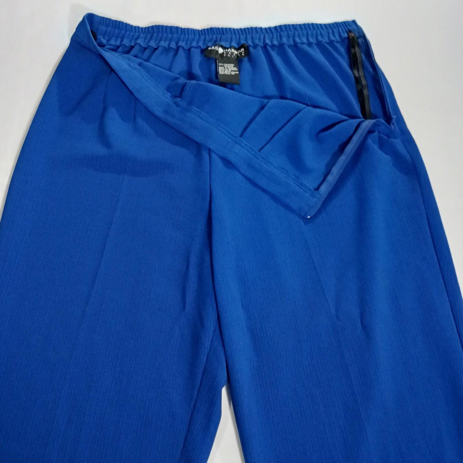 Other Sag Harbor RN#52438 Women's Blue High-Rise Pants Size 14P Size 36" / US 14 / IT 50 - 5 Thumbnail