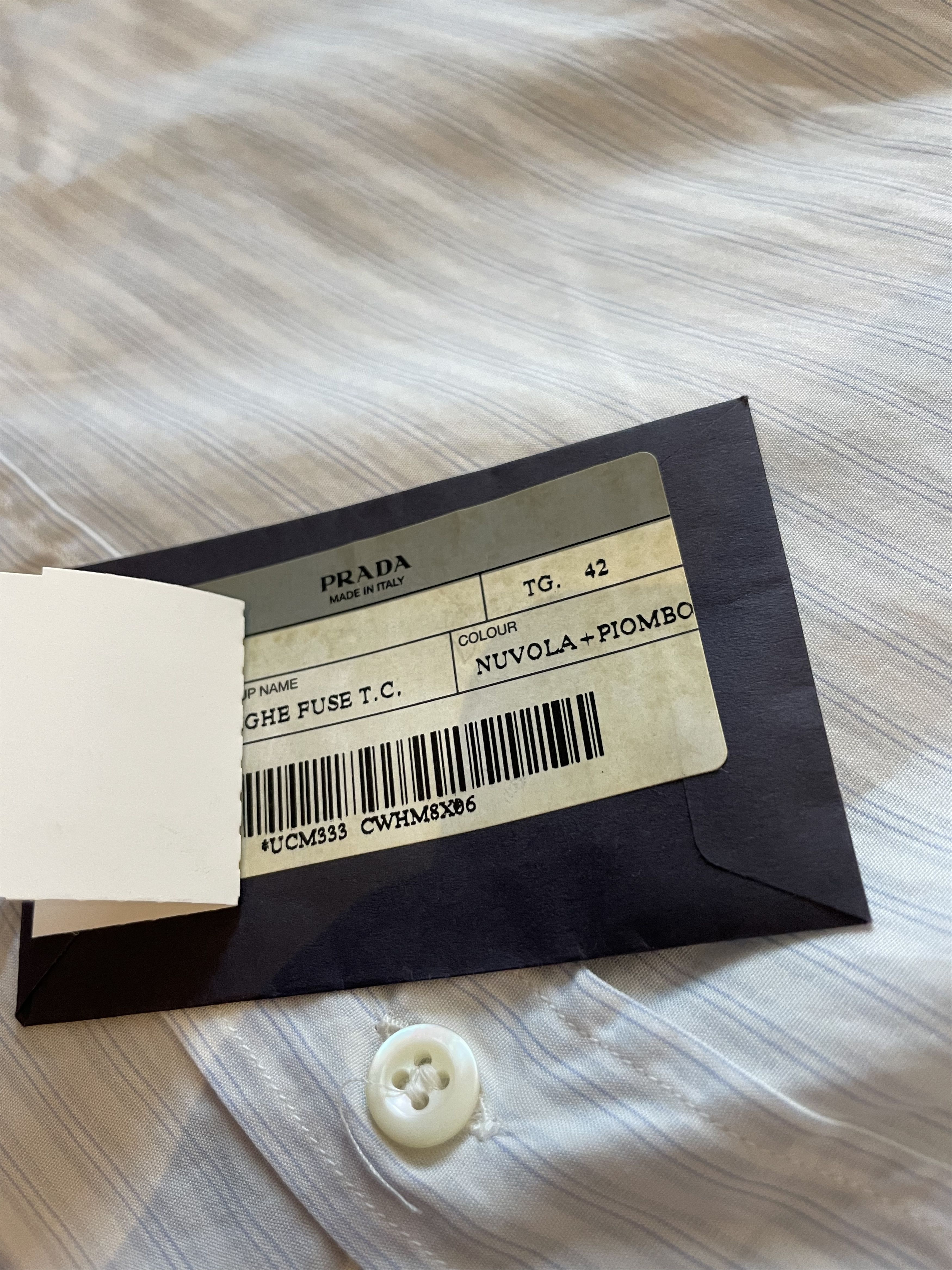 Prada Prada Light Blue Shirt Size US M / EU 48-50 / 2 - 5 Thumbnail
