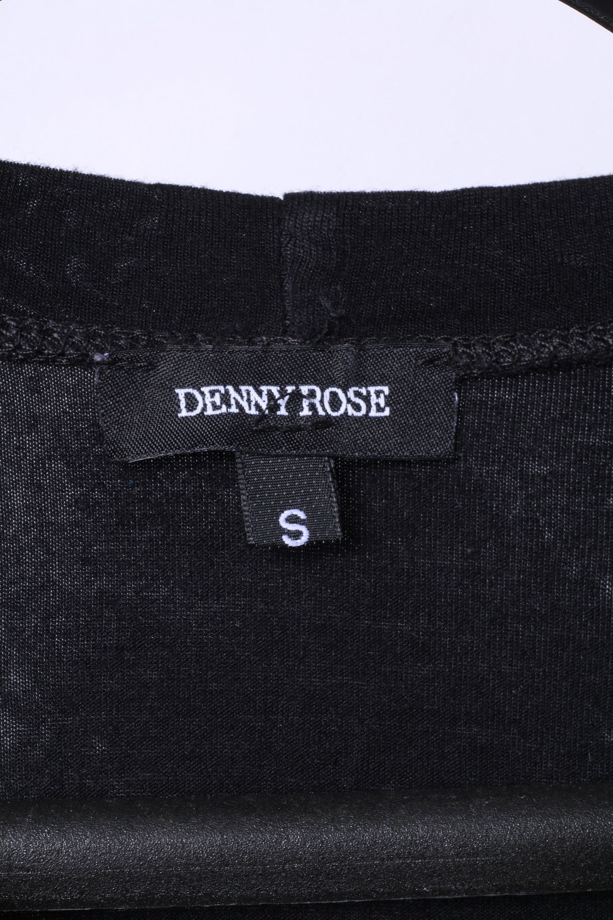 Vintage Denny Rose Womens S Shirt Black Graphic Italy 1447 Size S / US 4 / IT 40 - 3 Thumbnail