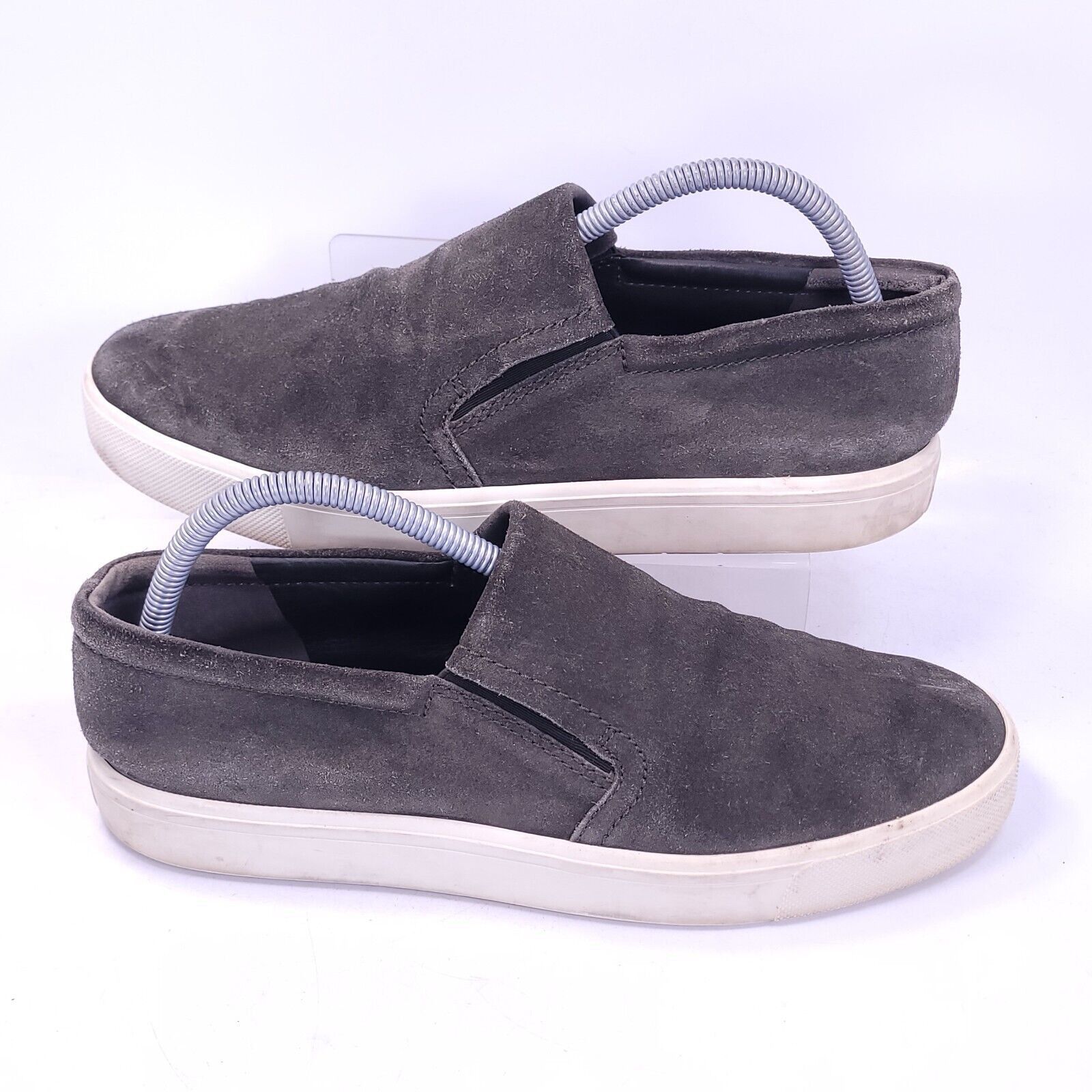 Vince Vince Slip On Suede Loafer Shoe Womens Size 10 Gray White Size US 10 / IT 40 - 6 Thumbnail