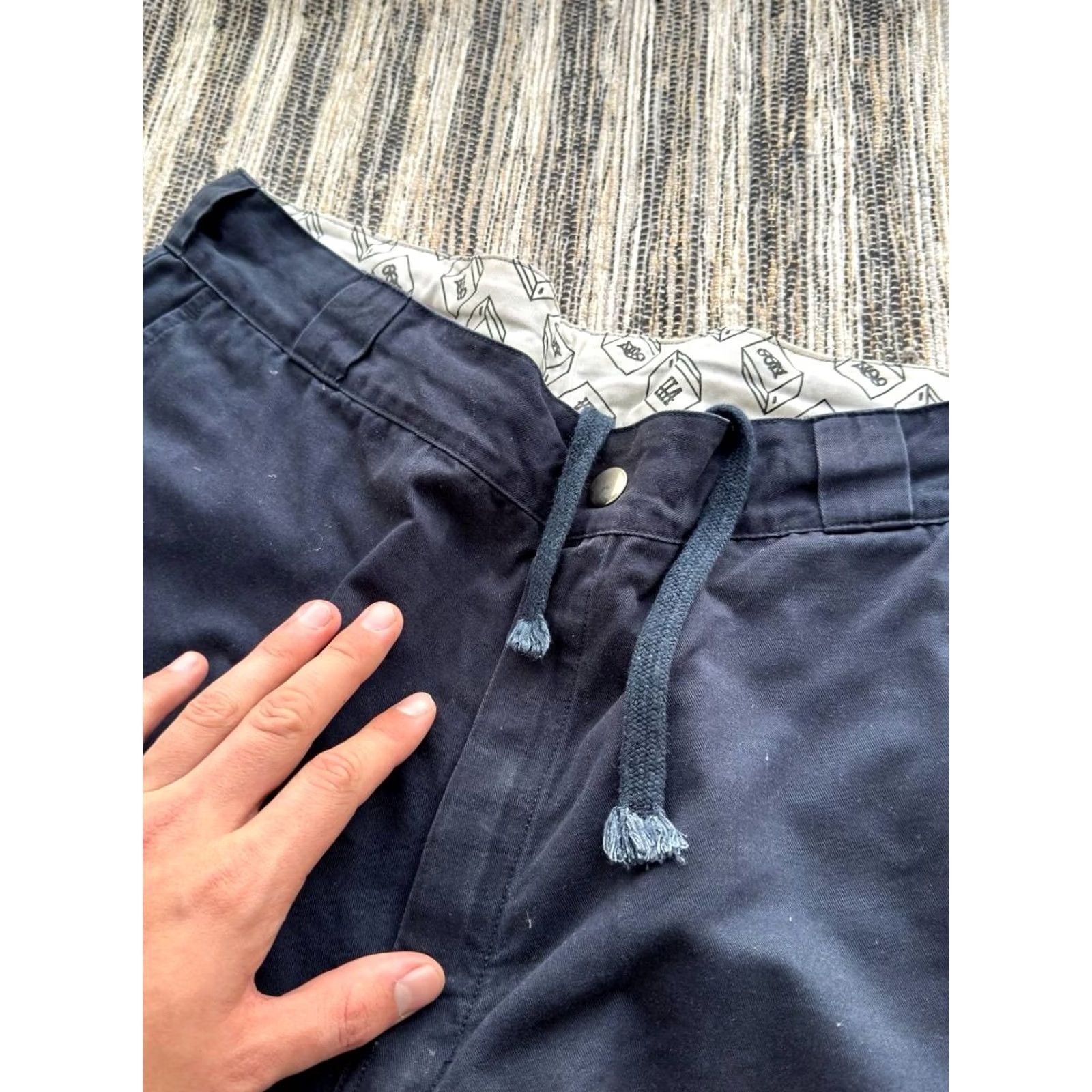 J Brand VINTAGE Beams Japan Shorts Bermuda Casual Blue 2XL Beams Made In Japan Mens Size US 39 - 6 Thumbnail