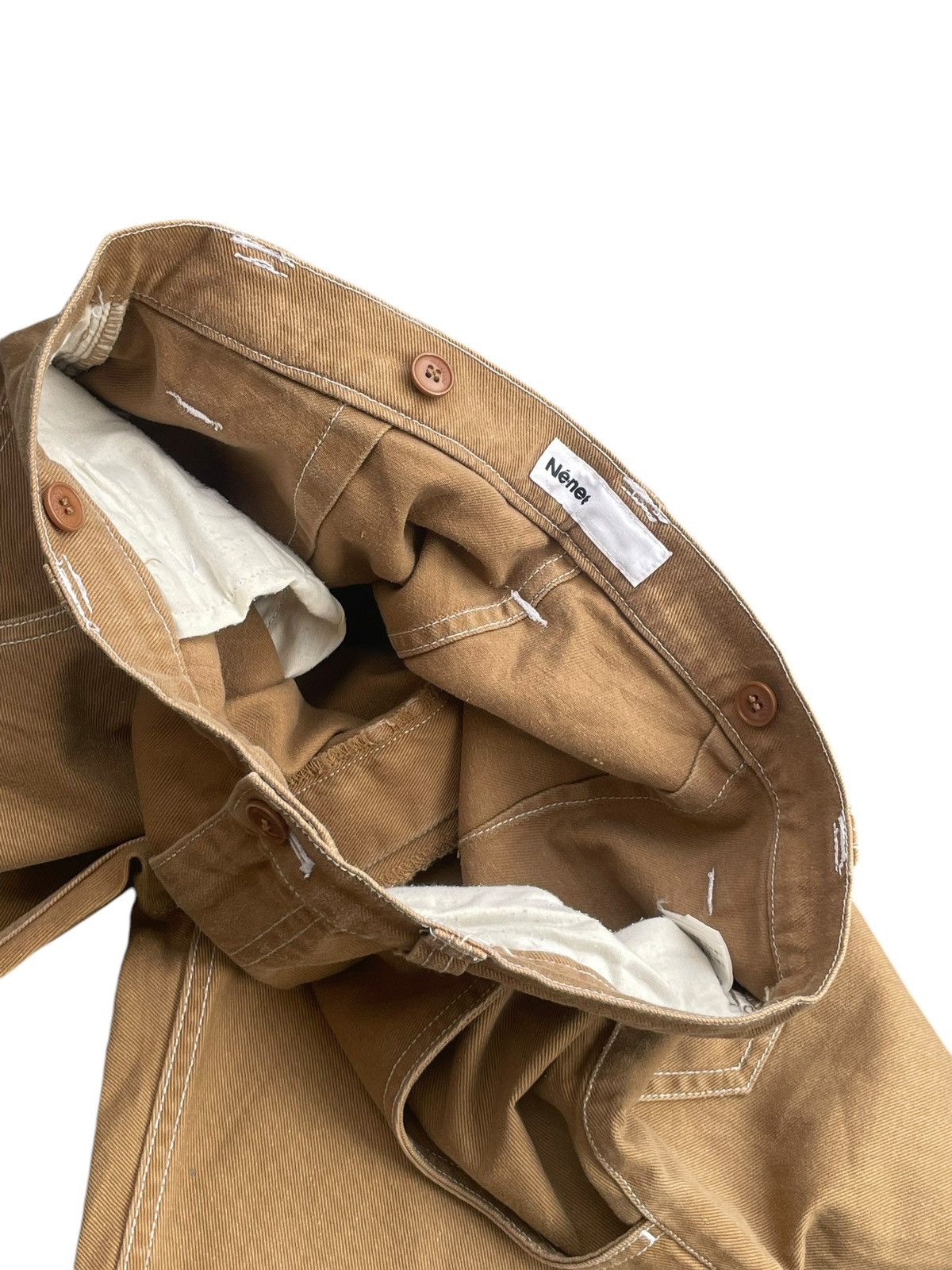 Issey Miyake × Japanese Brand × Ne-Net Ne-net Issey Miyake Baggy Denim Size US 27 - 6 Thumbnail