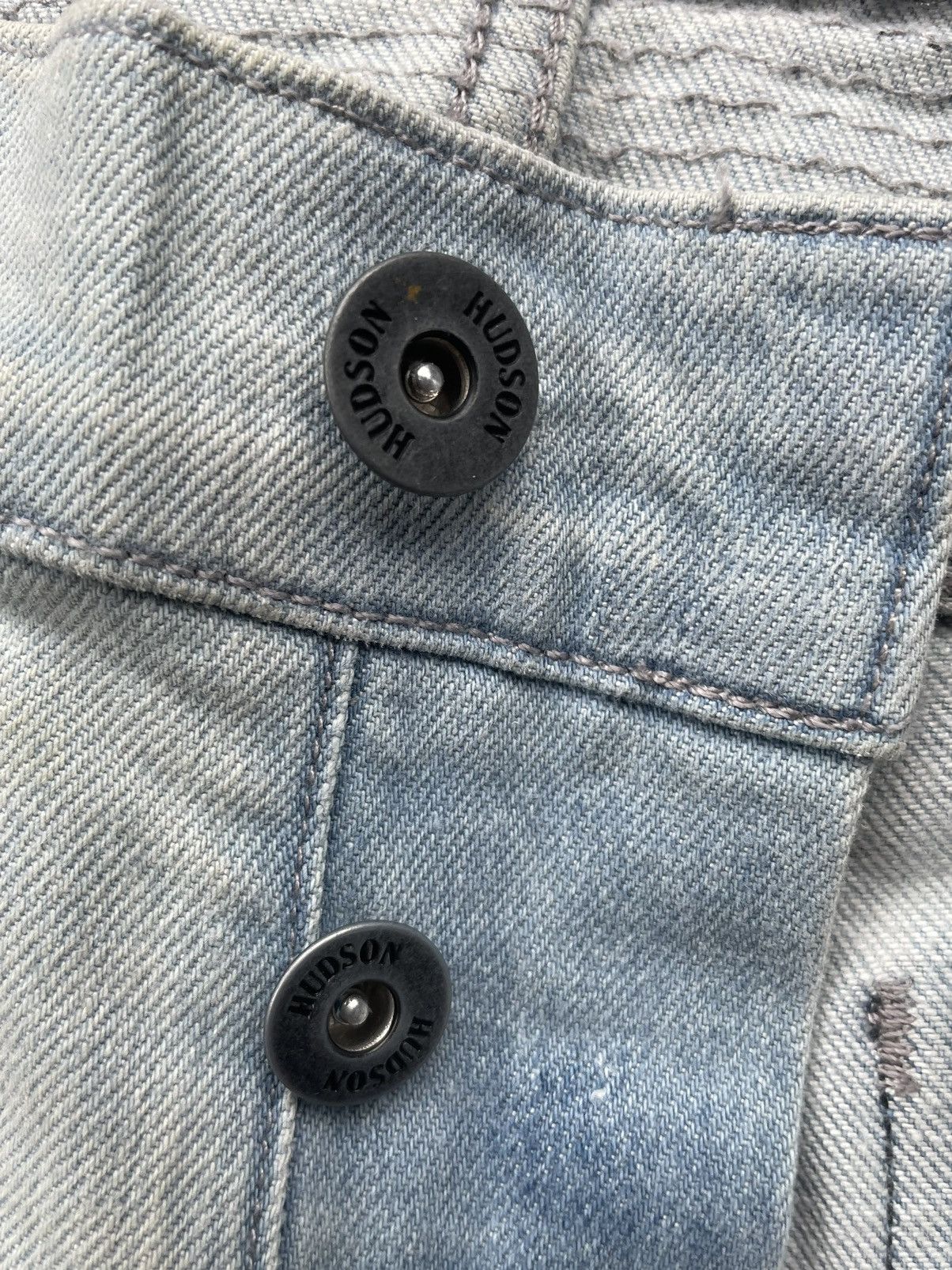 Hudson Hudson Skinny Biker Faded & Distresed Size US 34 / EU 50 - 18 Thumbnail