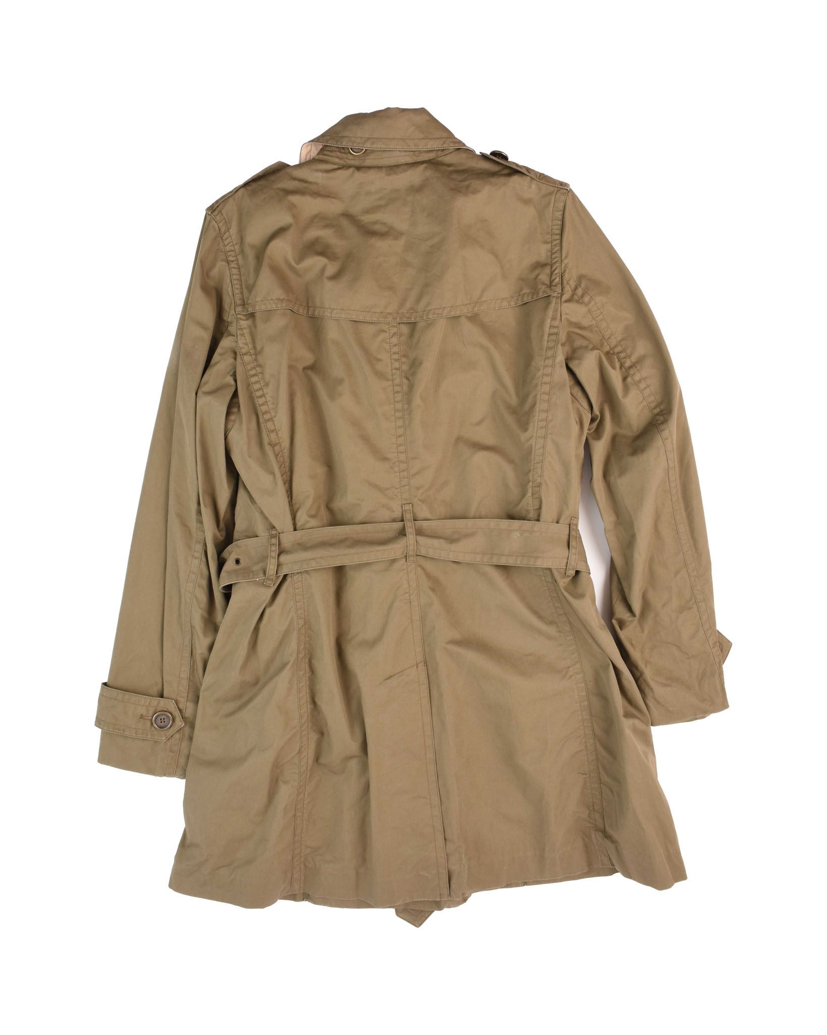 Burberry Burberry Brit Classic Double Breasted Belted Coat / Jacket Size L / US 10 / IT 46 - 2 Thumbnail