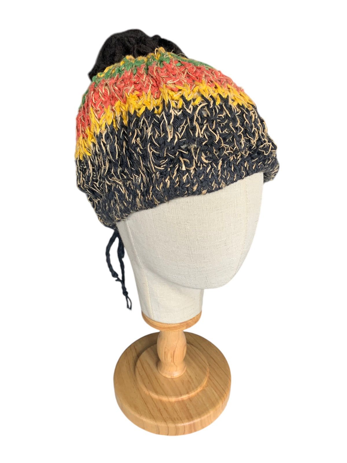 Kapital RARE HIPPIES STYLE 🌈 Amina Rasta Crochet knit Beanie Hats Size ONE SIZE - 12 Thumbnail