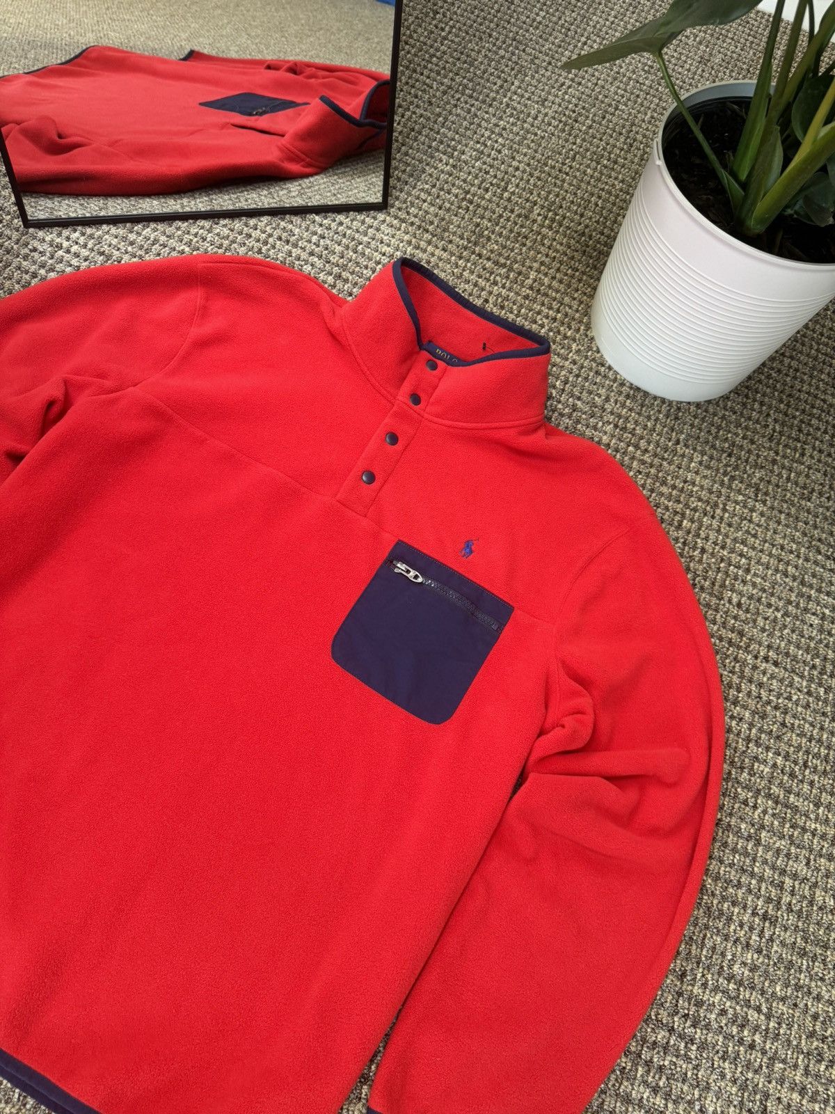 Polo Ralph Lauren Men’s Casual 1/3 Zip Sweater Fleece Polo Ralph Lauren Size US XL / EU 56 / 4 - 9 Thumbnail