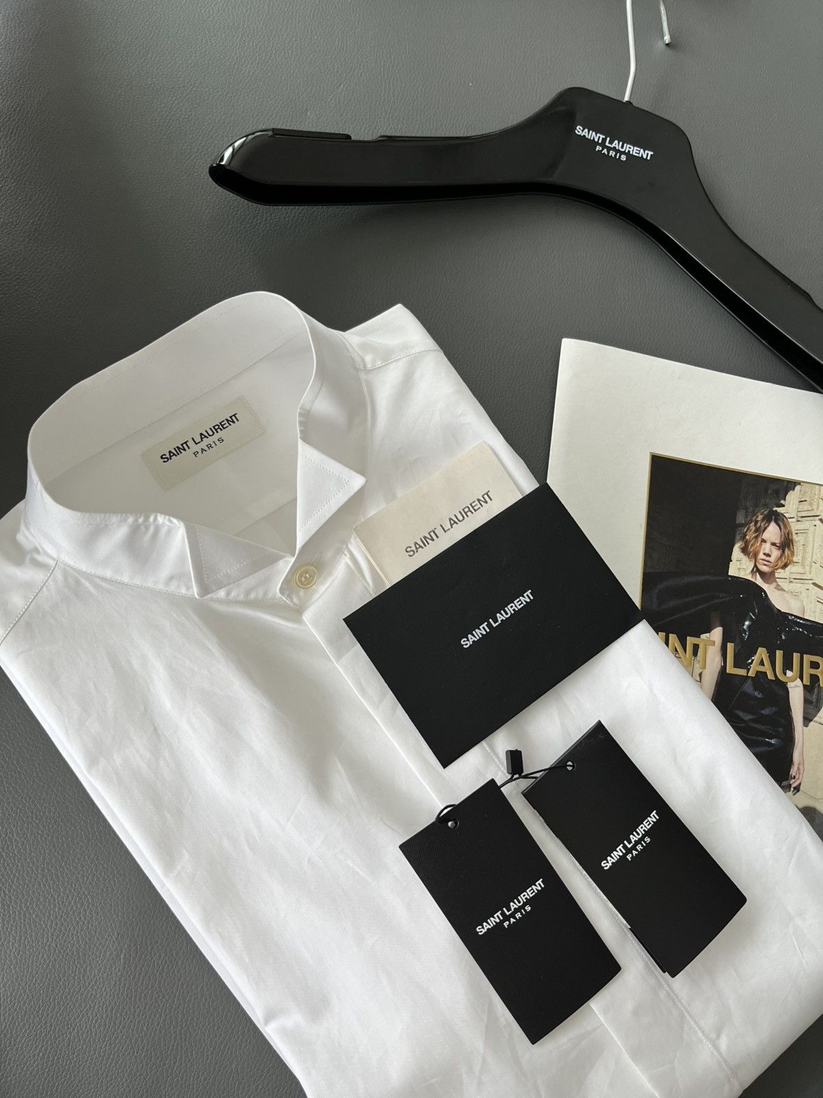 Hedi Slimane × Saint Laurent Paris × Yves Saint Laurent Extremely Rare Brand New Hedi Slimane 2015 Tuxedo Shirt Size US M / EU 48-50 / 2 - 4 Thumbnail