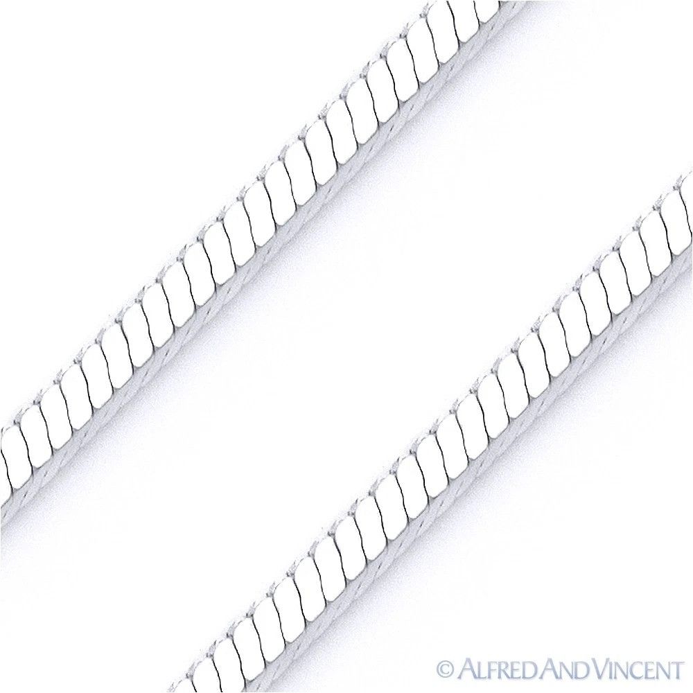Other 1.2mm 4-Sided Snake Link Italian Chain Bracelet - 7" Size ONE SIZE - 2 Thumbnail