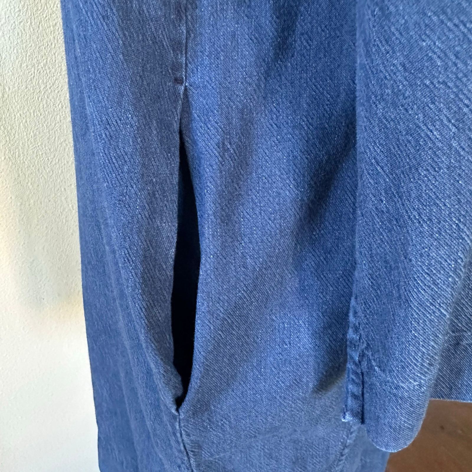 Cos COS Navy Denim Funnel Neck Shift Dress Size 2 Size XS / US 0-2 / IT 36-38 - 10 Thumbnail