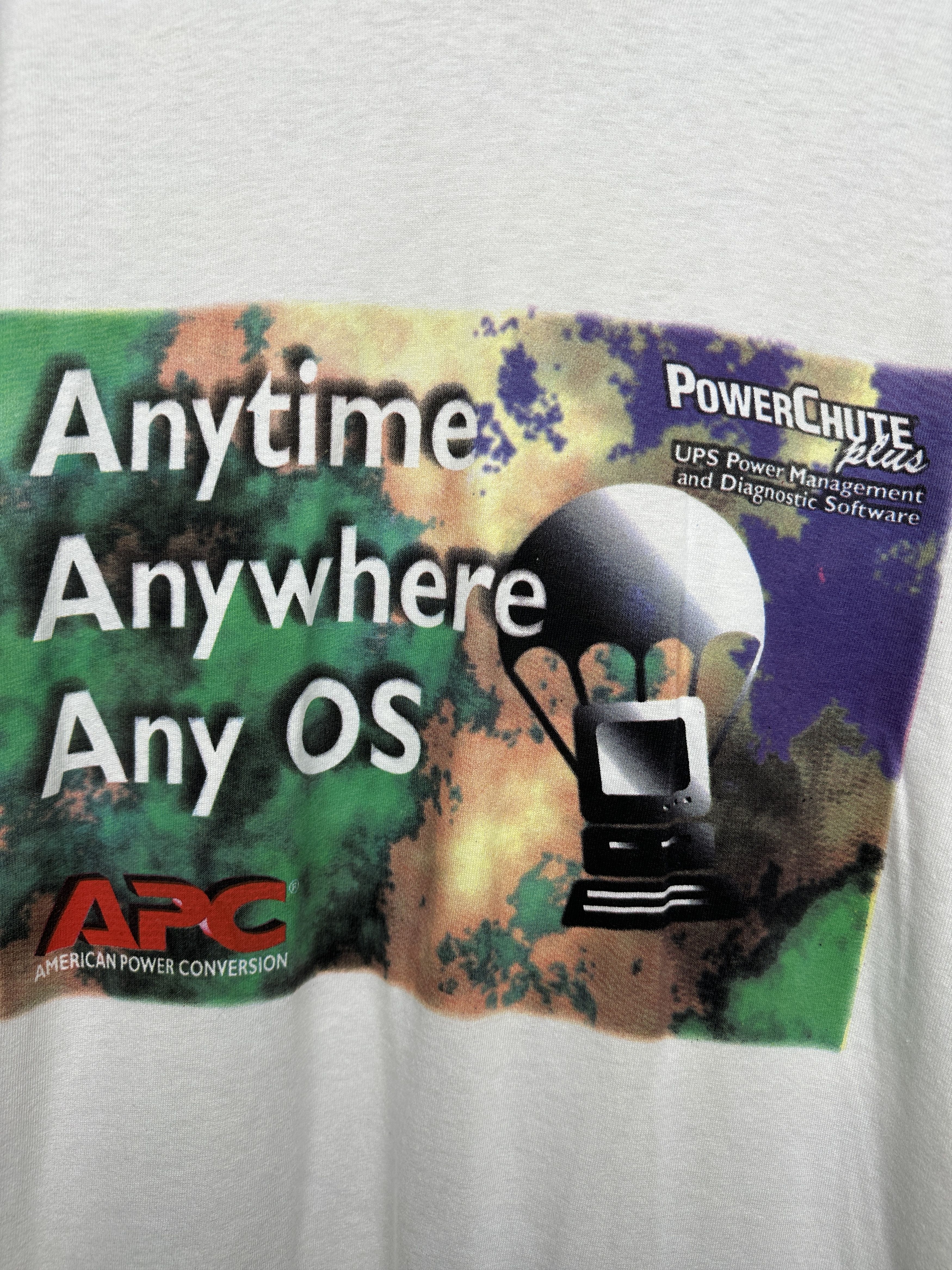 Vintage American Power Conversion APC 90s Vintage Mens T-Shirt Size US XL / EU 56 / 4 - 3 Thumbnail