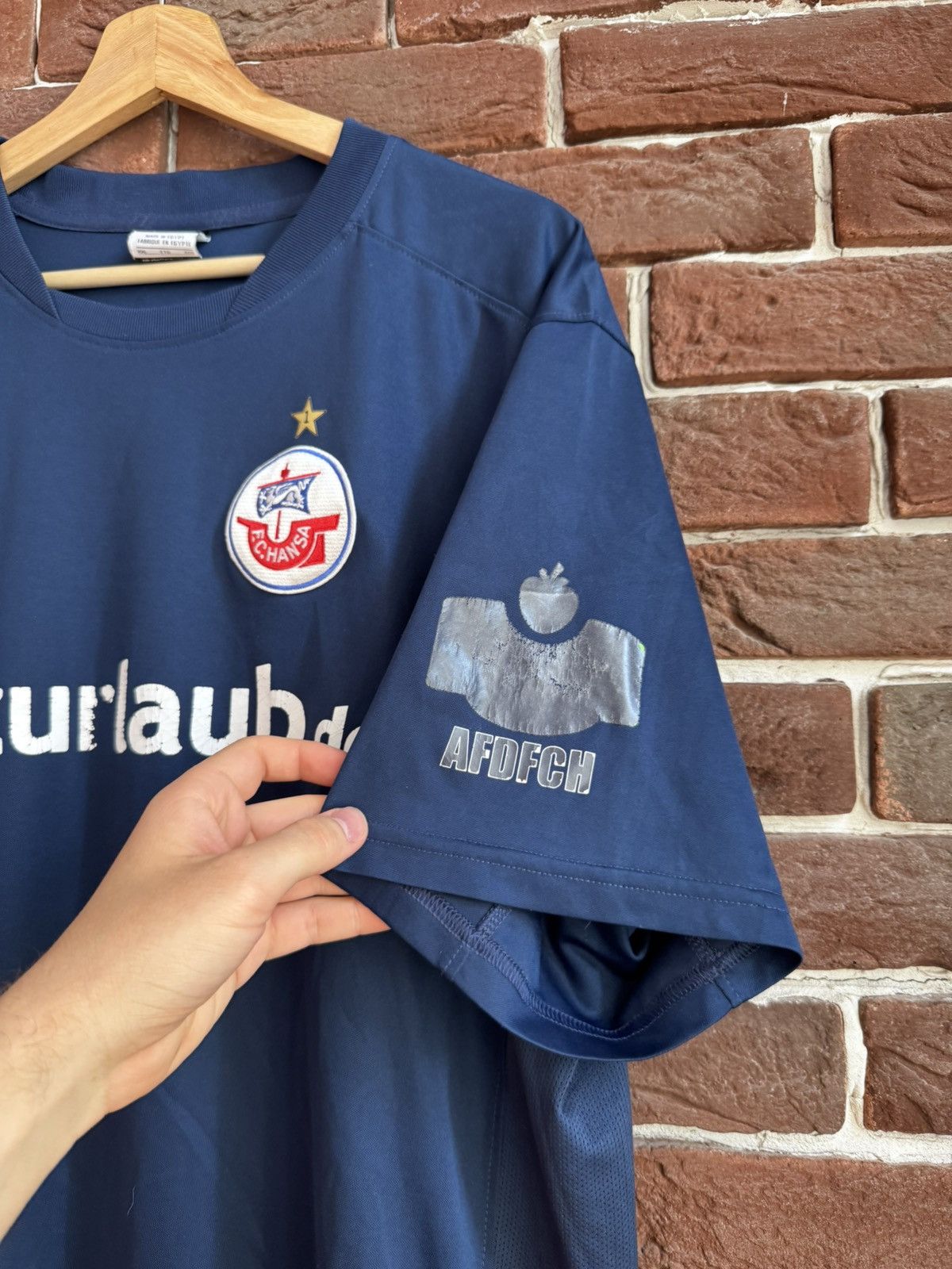 Nike Rare Y2K Nike F.C. Hansa #38 ZIEMER Football Jersey XXL Blu Size US XXL / EU 58 / 5 - 5 Thumbnail