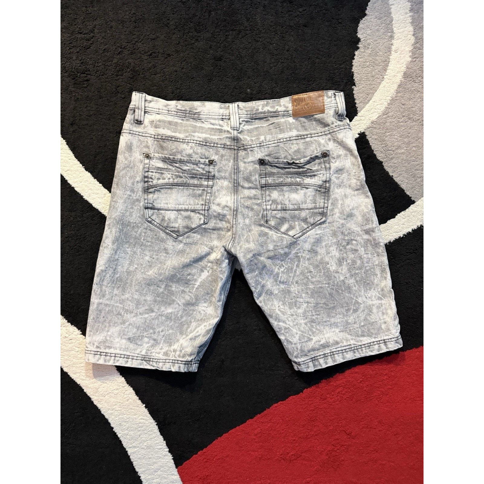 Southpole Southpole Acid Wash Jean Shorts Men 40 Y2K Baggy Distressed Size US 40 / EU 56 - 1 Thumbnail