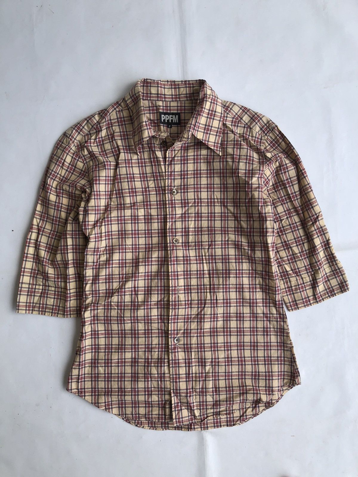 If Six Was Nine × Japanese Brand × PPFM Ppfm Stripe Long Sleeve Button Shirt Size US S / EU 44-46 / 1 - 1 Thumbnail