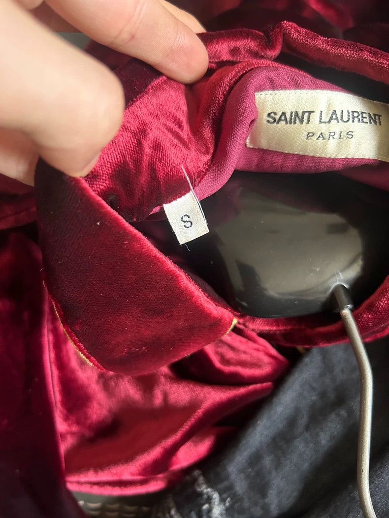 Saint Laurent Paris Saint laurent paris 2016 FW Red Velvet Shirt 2506-Nextarrow Size US S / EU 44-46 / 1 - 6 Thumbnail