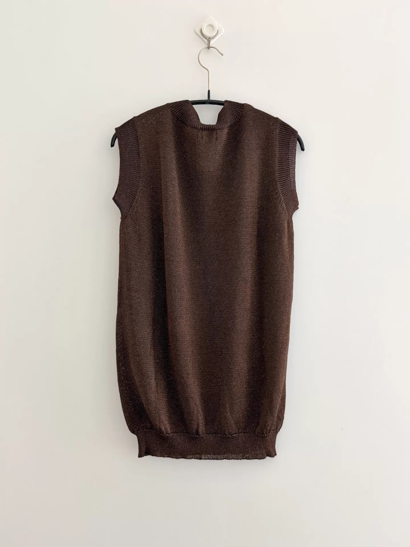 Y's Y's Yohji Yamamoto Sleeveless Glitter Top (OS) Size ONE SIZE - 8 Thumbnail