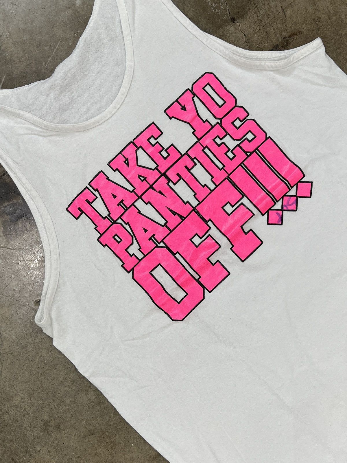 Vintage Vintage Take Off Your Panties Muscle Tank Top Large Size US L / EU 52-54 / 3 - 1 Thumbnail
