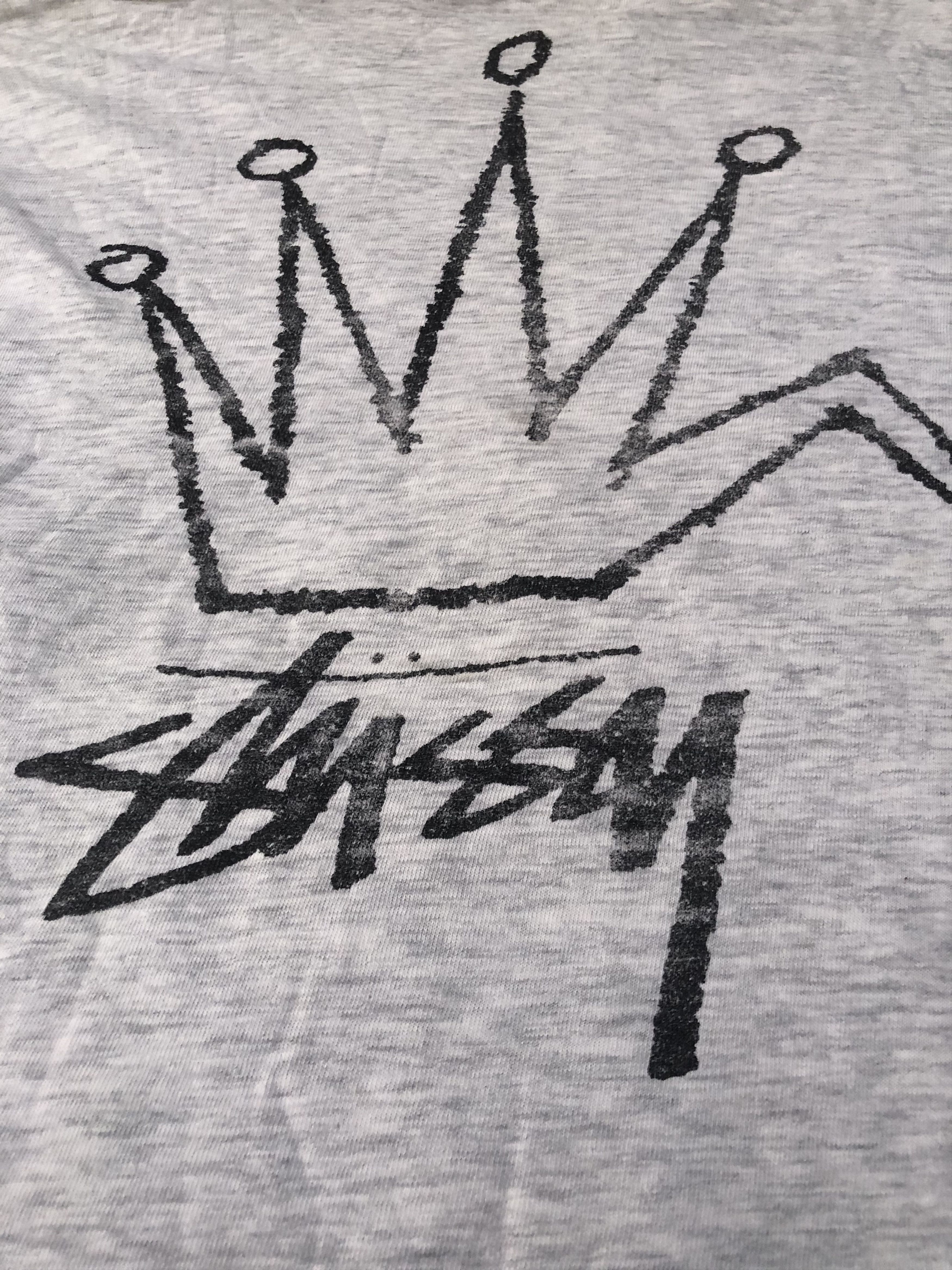 Stussy 🔥Vintage OG Old STUSSY 'CROWN' Streetwear Skate T-Shirt XL Size US L / EU 52-54 / 3 - 9 Thumbnail