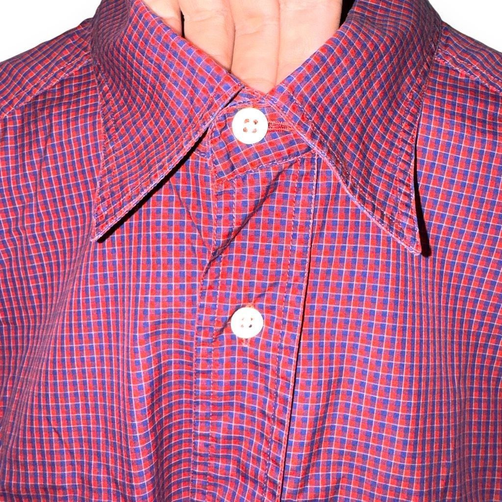 Billy Reid Billy Reid Red Check Made in Italy Button Up Shirt Size M Size US M / EU 48-50 / 2 - 3 Thumbnail