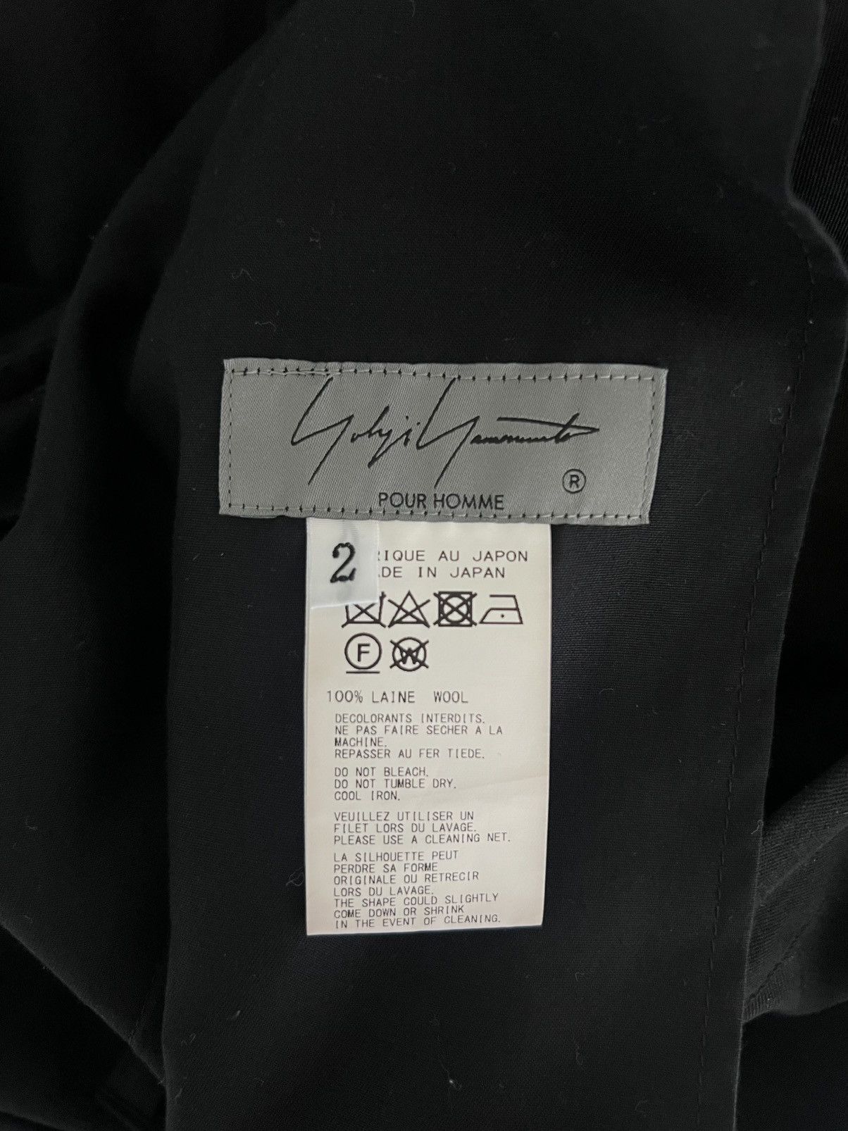 Yohji Yamamoto Yohji Yamamoto Pour Homme - W/GABARDINE Left Tuck Pant Size US 30 / EU 46 - 21 Thumbnail